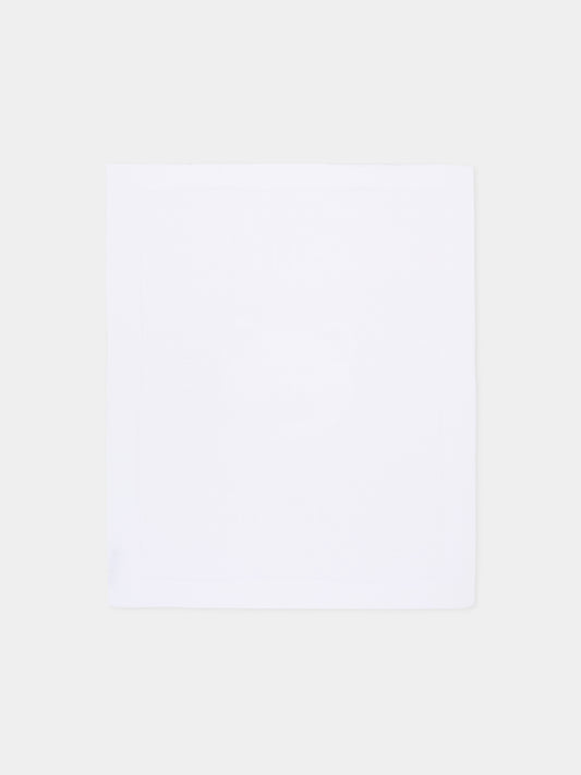 Coperta bianca per neonati con orsetto,Little Bear,3119 BIANCO