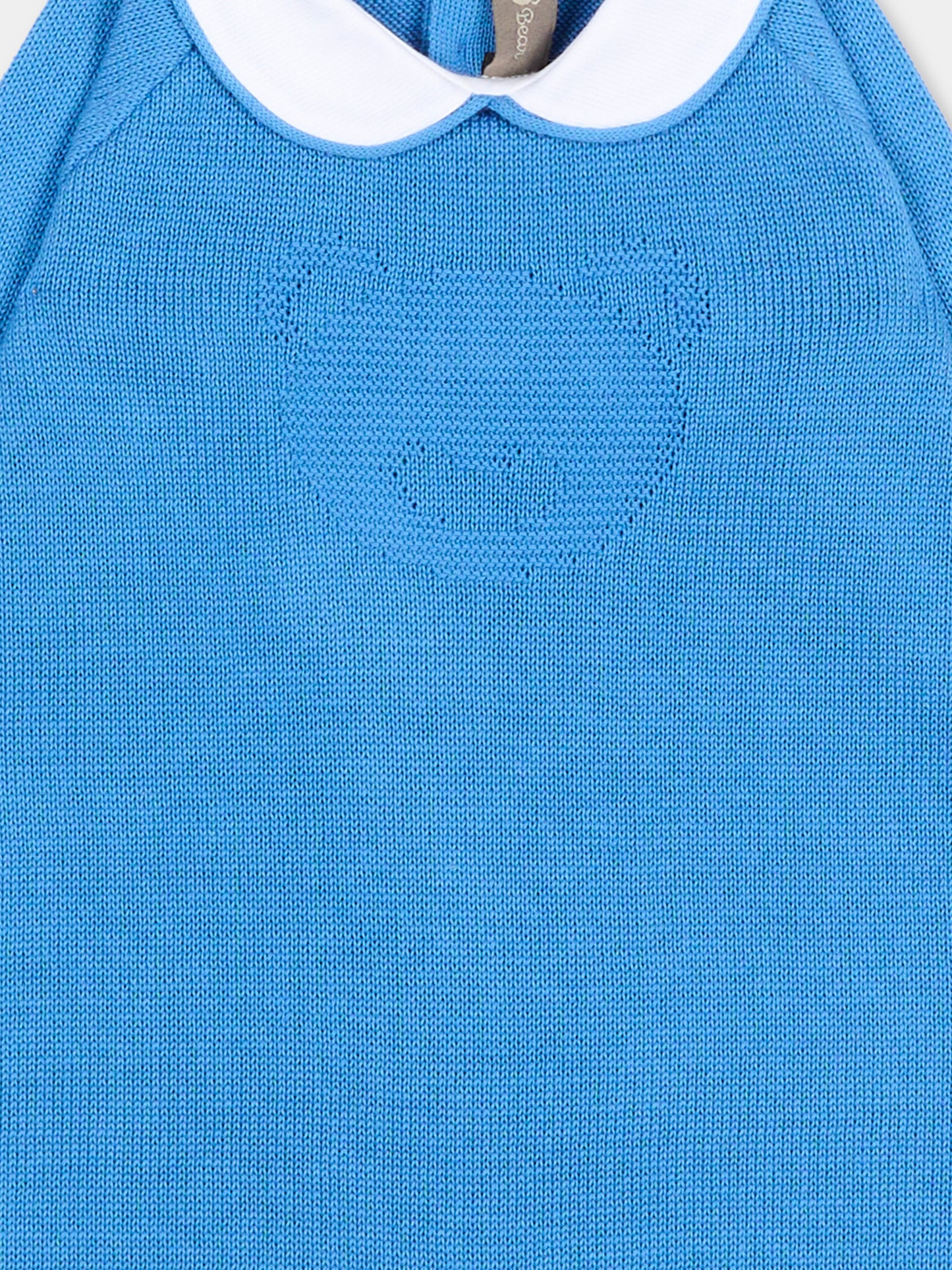 Tutina azzurra per neonato con orsetto,Little Bear,3141 AZZURRO