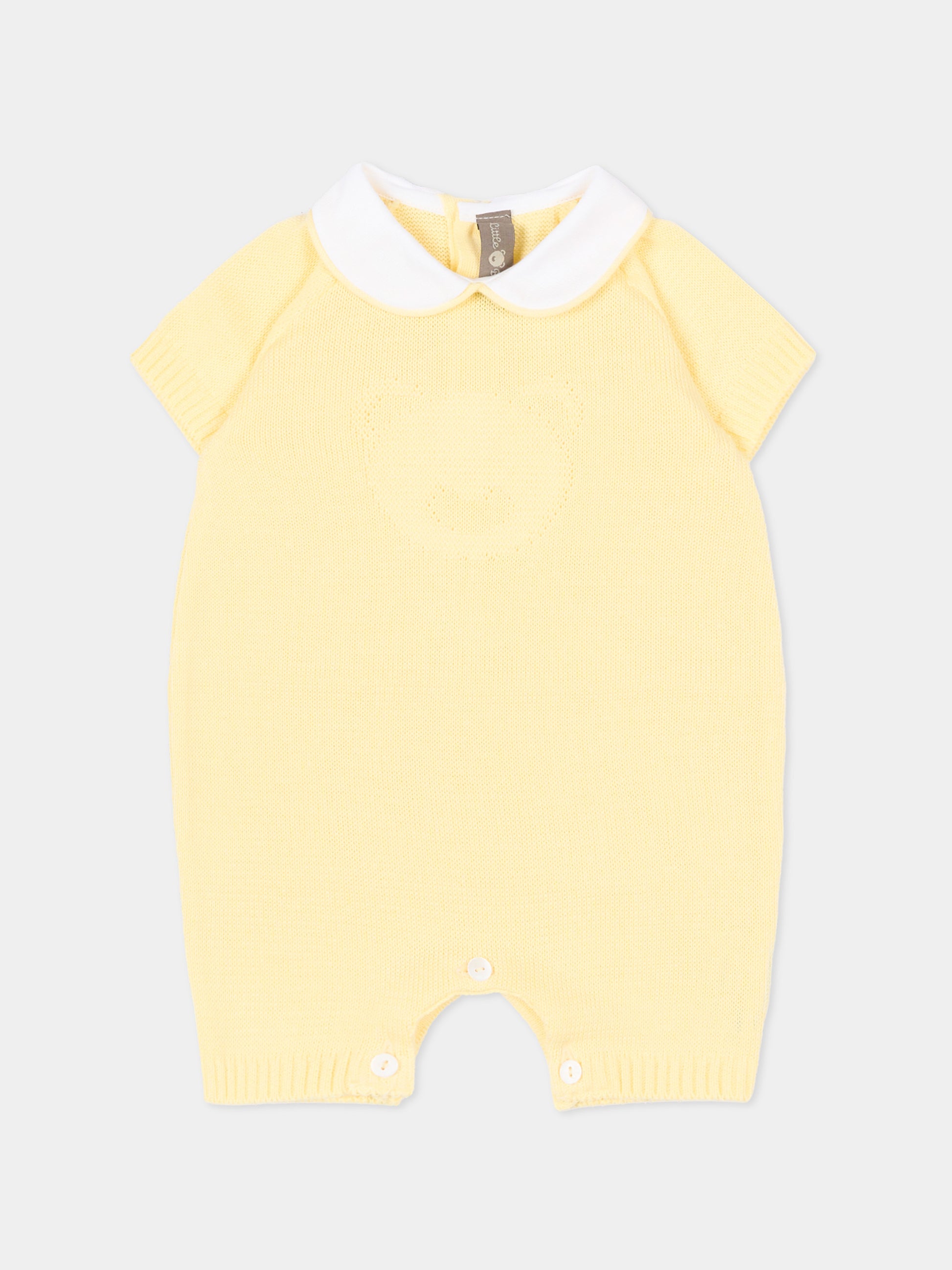 Pagliaccetto giallo per neonati con orsetto,Little Bear,3120 GIALLO