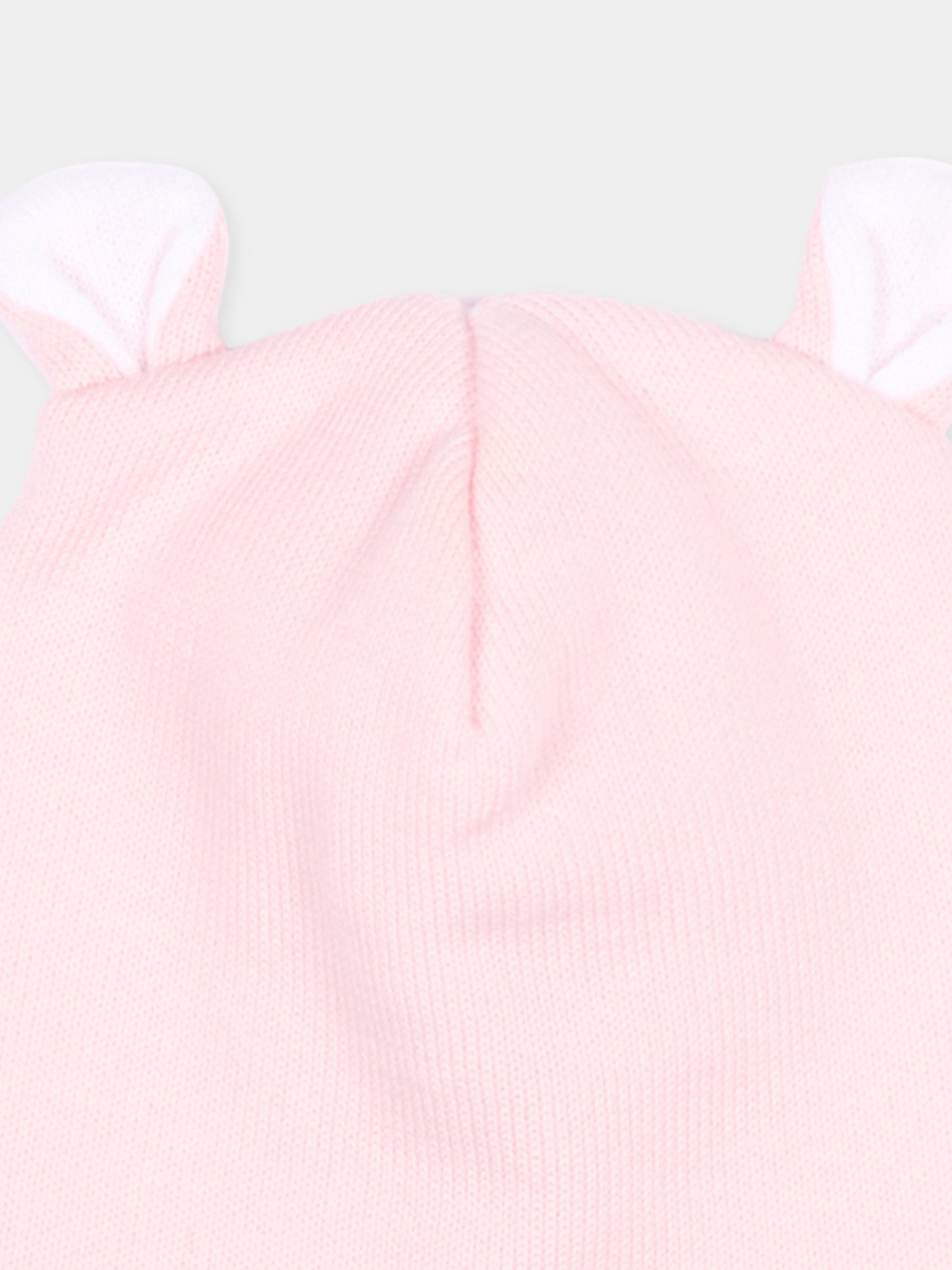 Cappellino rosa per neonata con orecchie,Little Bear,3139 ROSA M/BCO