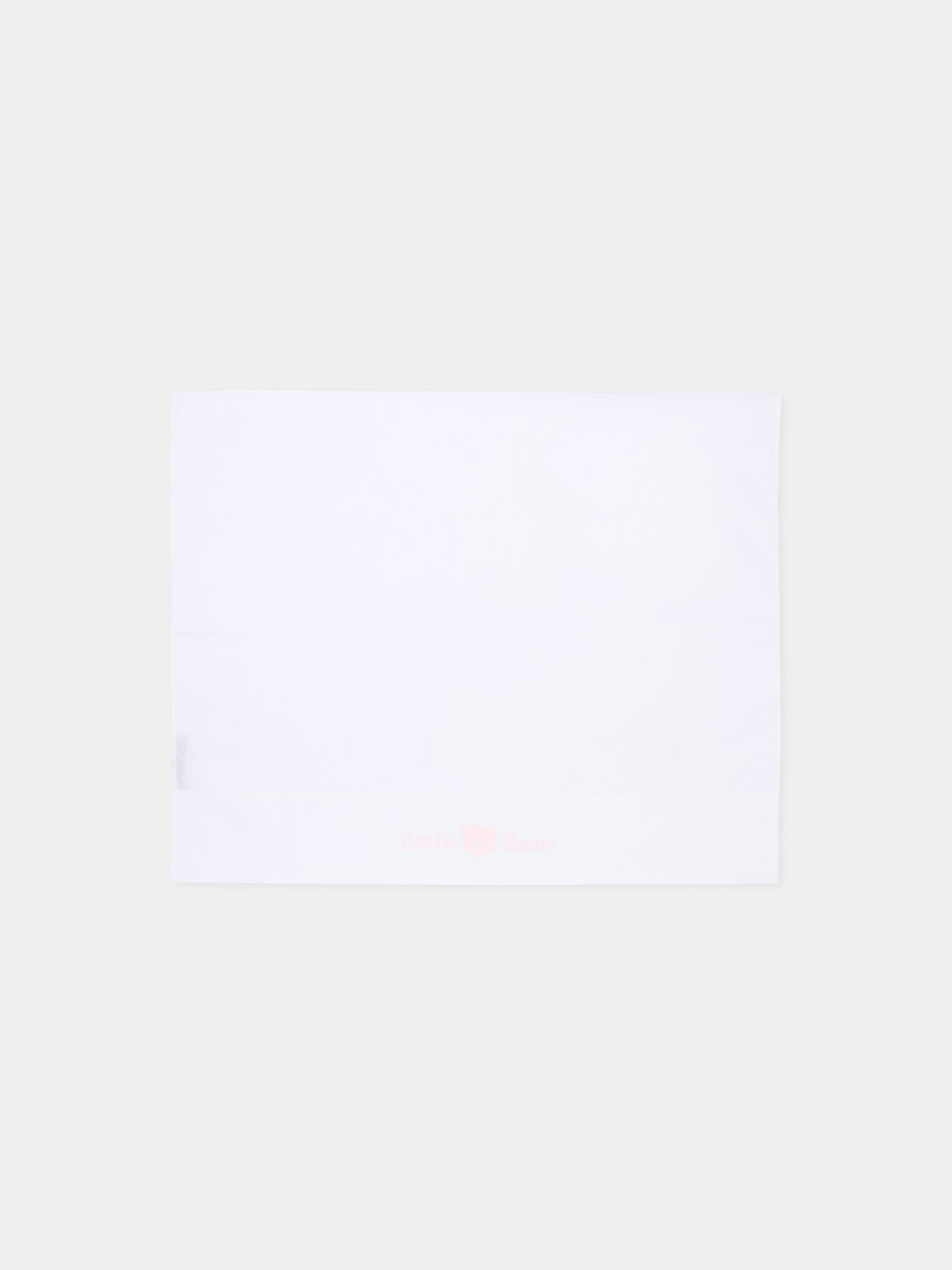 Lenzuola bianche  Little Bear  per neonata,Little Bear,2044 BCO/ROSA