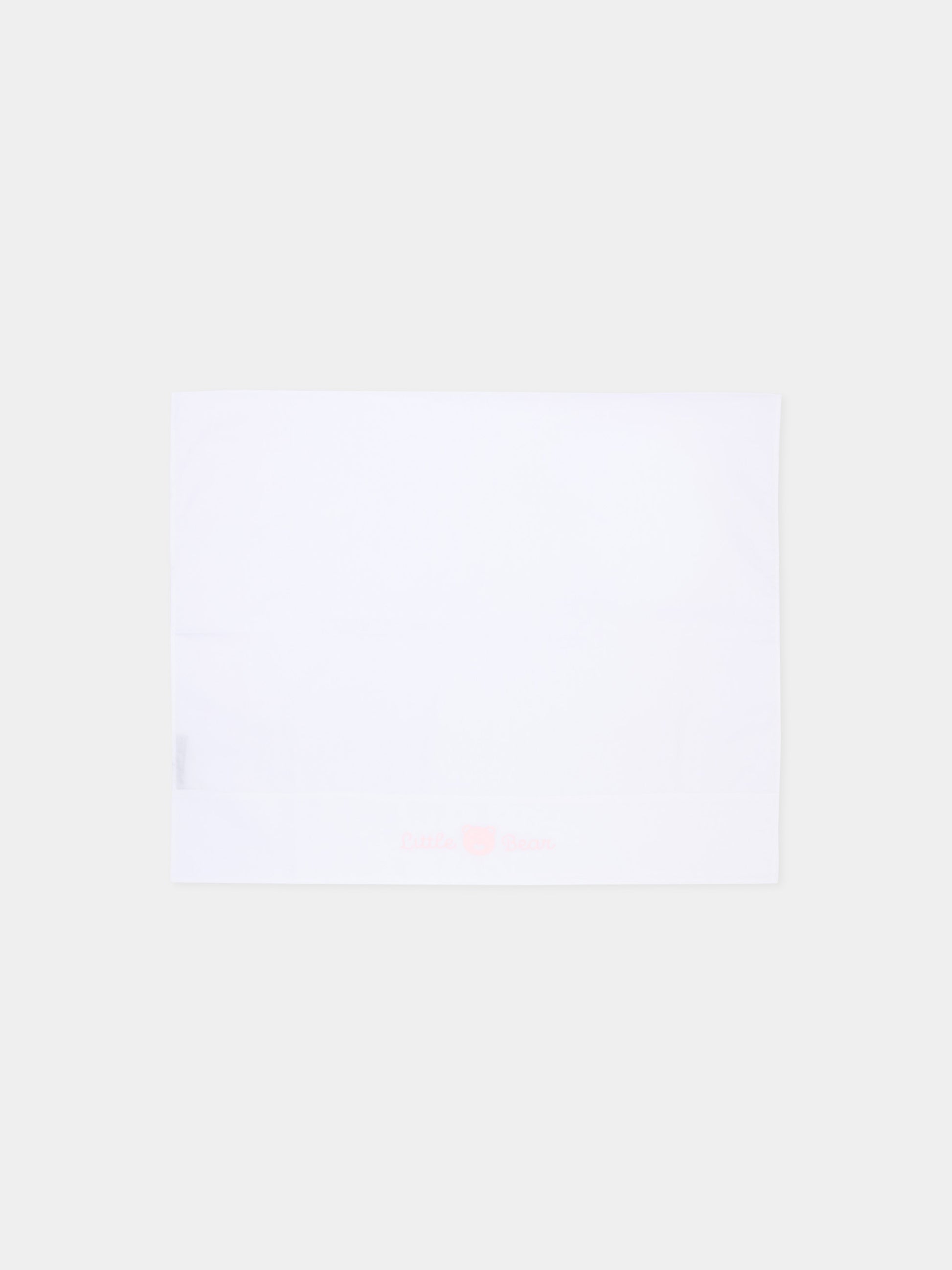 Lenzuola bianche  Little Bear  per neonata,Little Bear,2044 BCO/ROSA