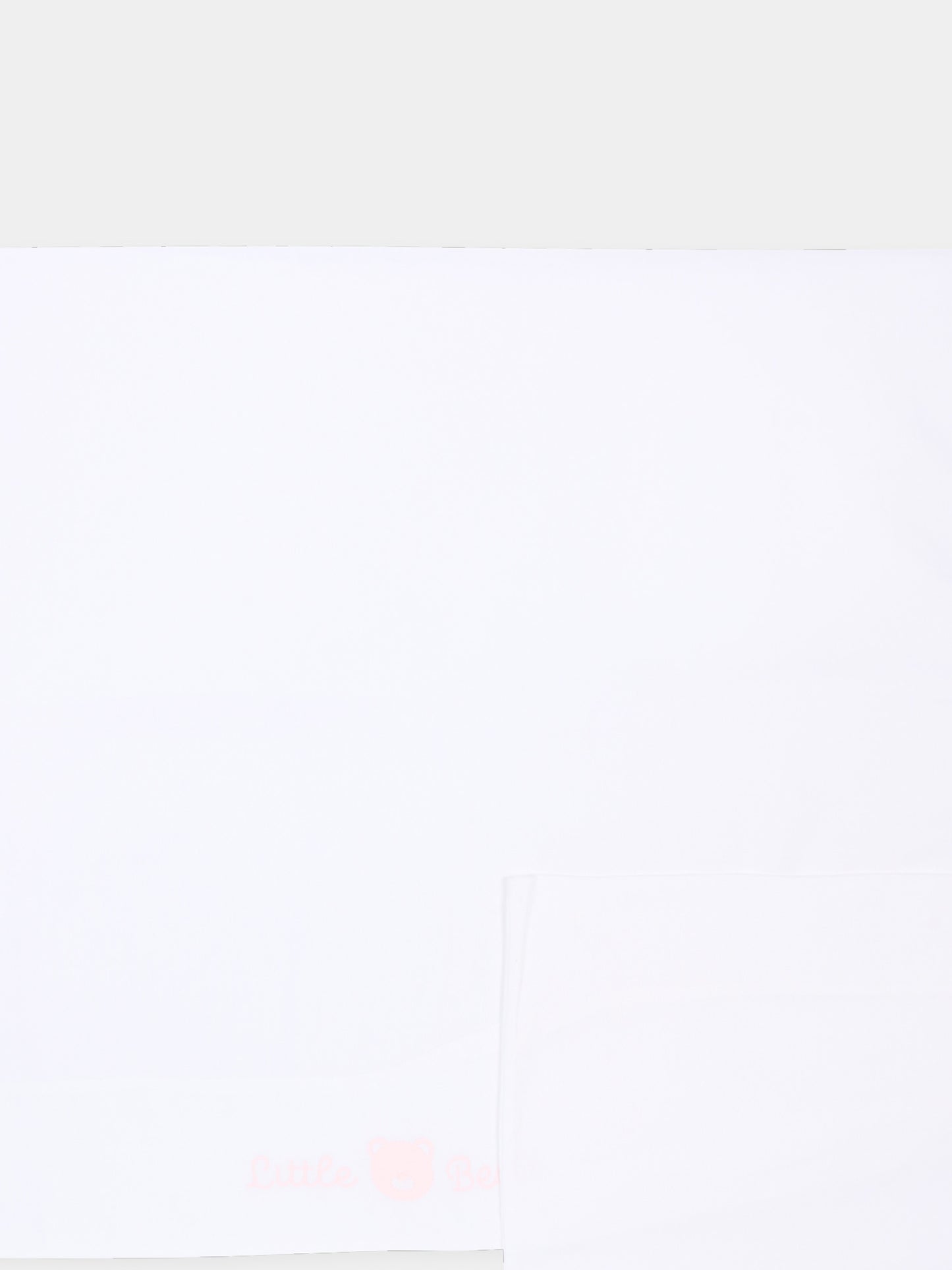 Lenzuola bianche  Little Bear  per neonata,Little Bear,2044 BCO/ROSA