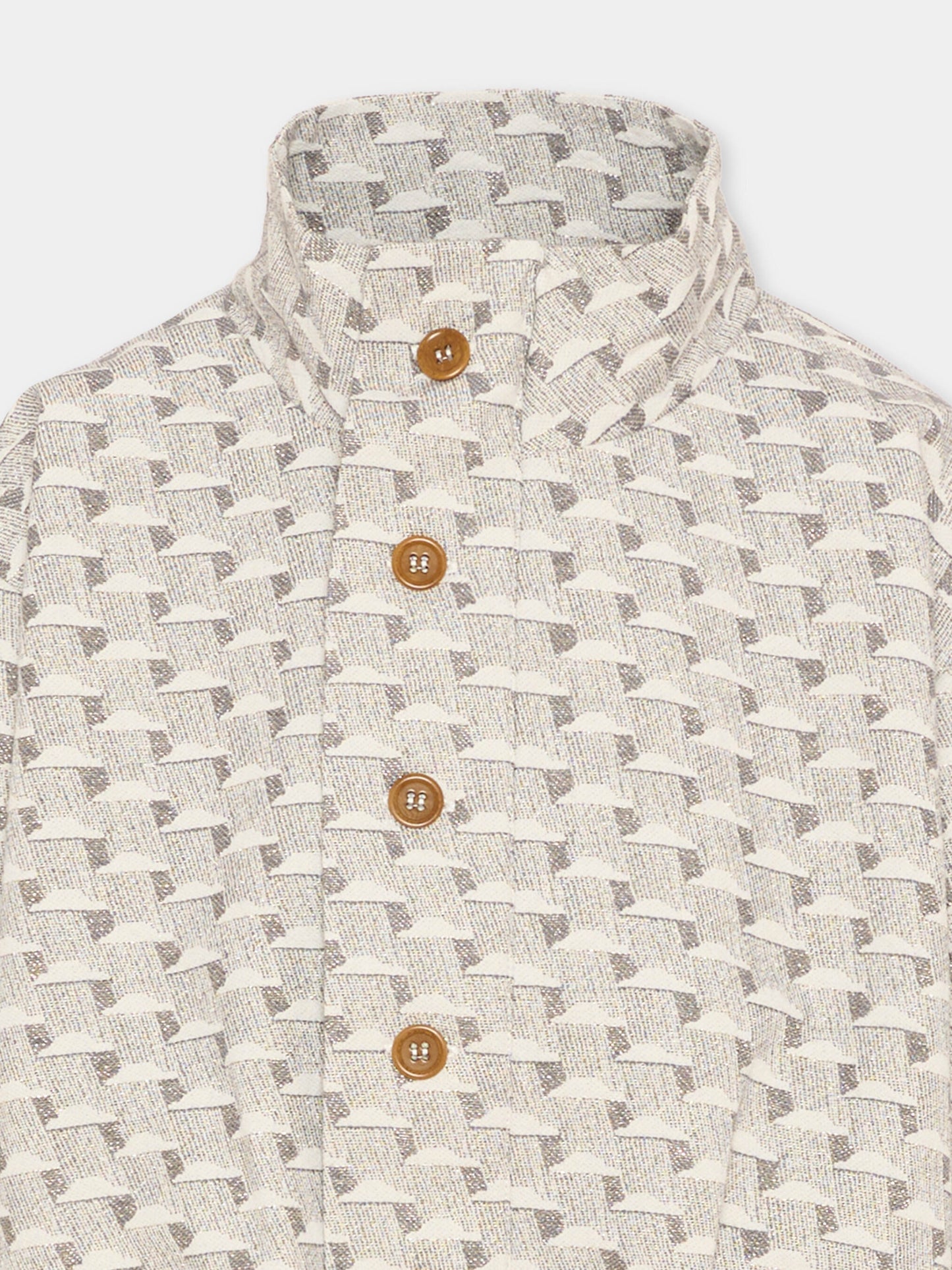 Bomber grigio Charlie per bambini con nuvole