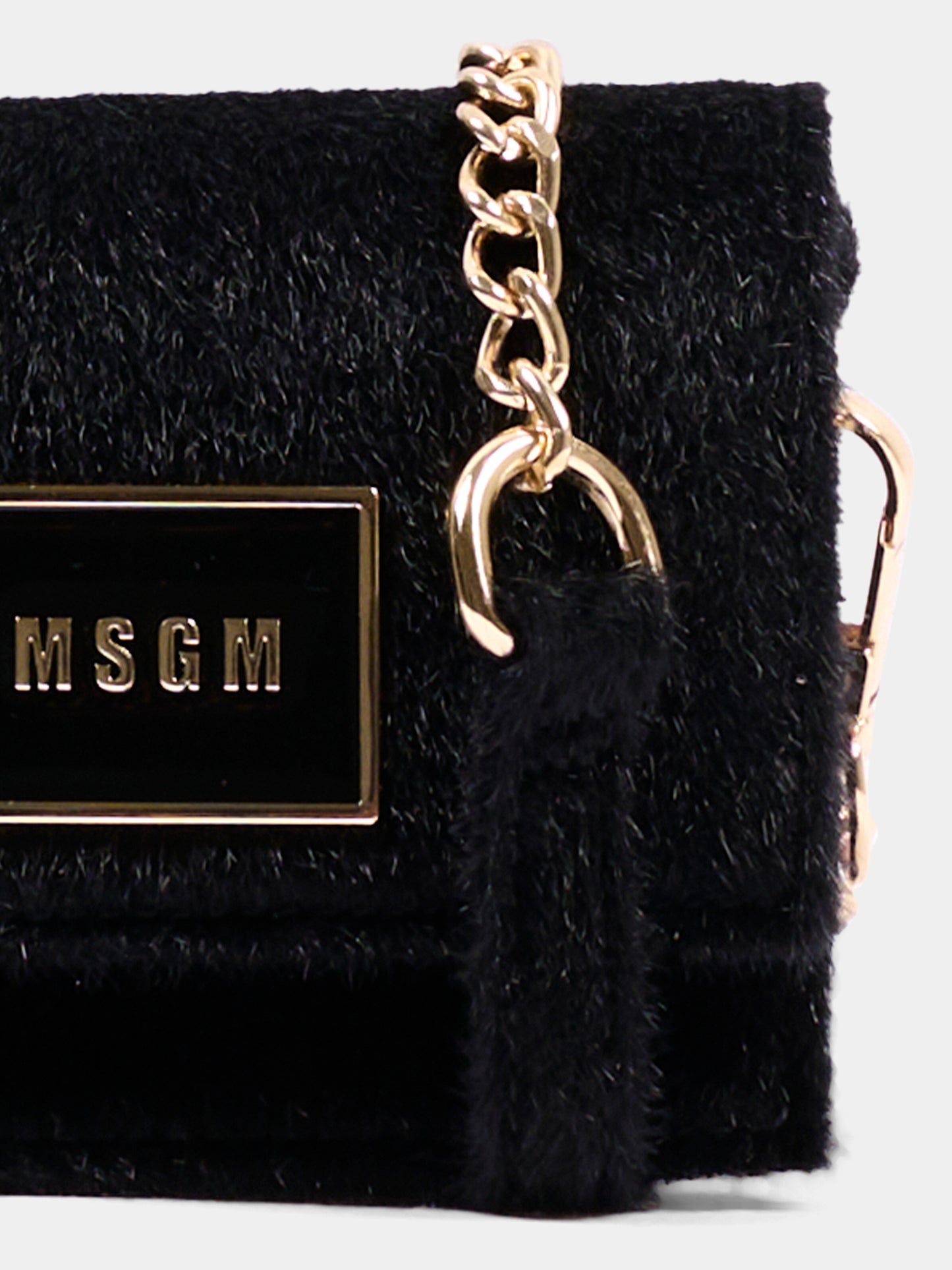 Borsa nera per bambina con logo,Msgm Kids,F6MSJGBA179 110