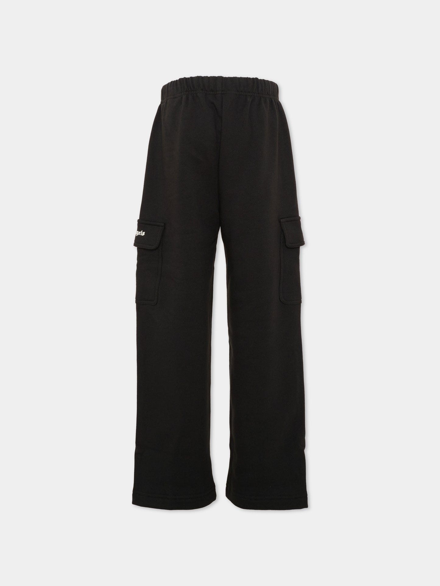 Pantalone nero per bambino con logo,Palm Angels,F6PAJBFP220 110