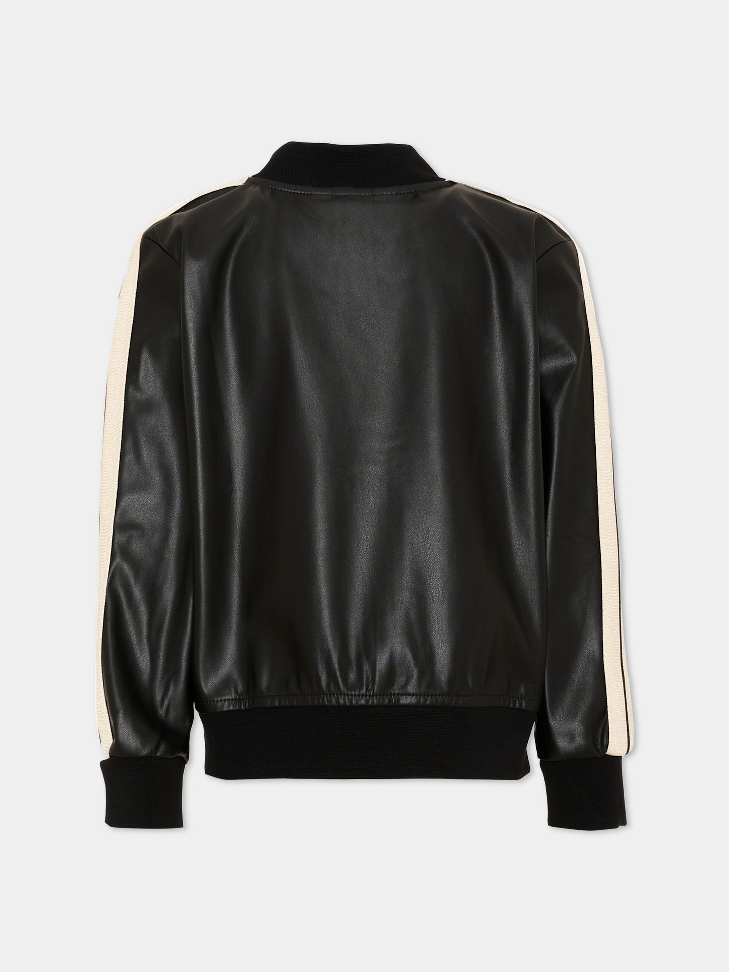 Giubbotto nero per bambino con logo,Palm Angels,F6PAJBJK163 110