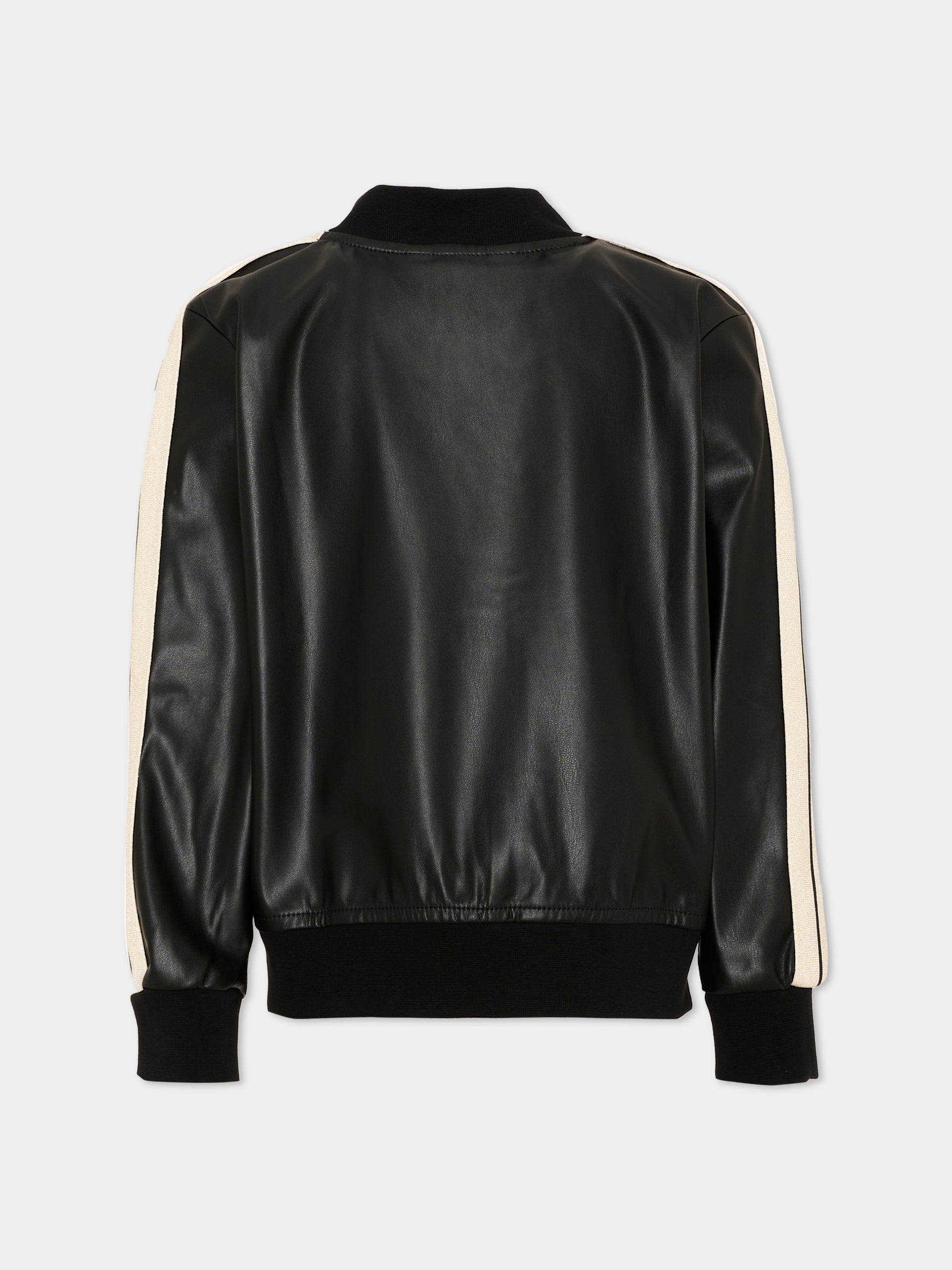 Giubbotto nero per bambino con logo,Palm Angels,F6PAJBJK163 110
