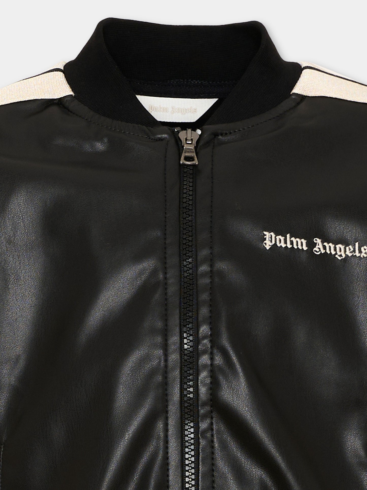 Giubbotto nero per bambino con logo,Palm Angels,F6PAJBJK163 110