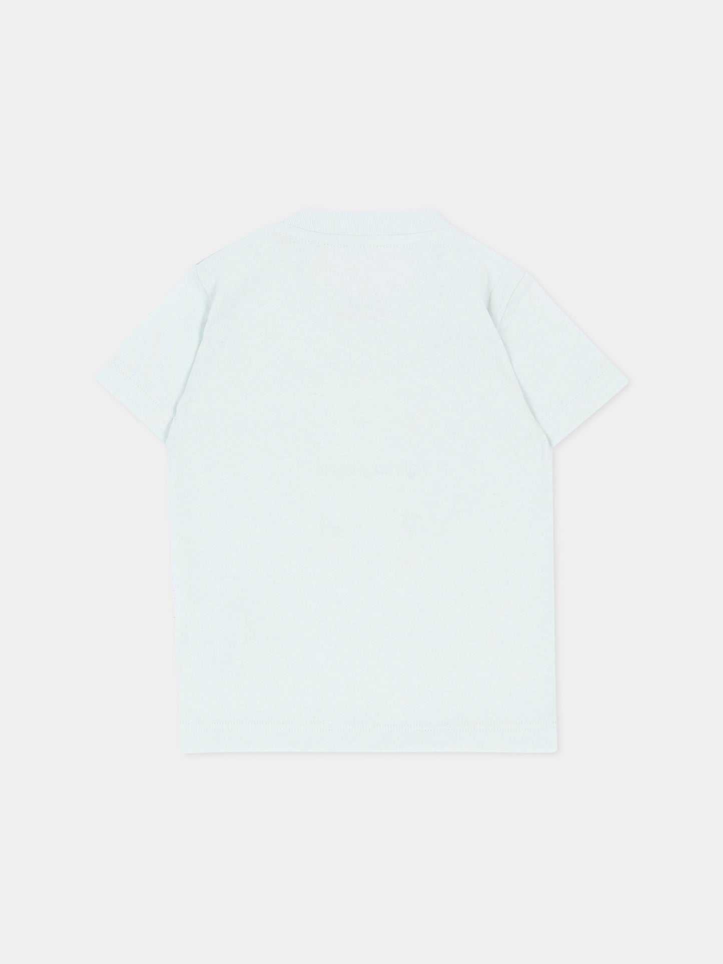 T-shirt celeste per neonato con Teddy Bear,Palm Angels,F6PANBTH196 960