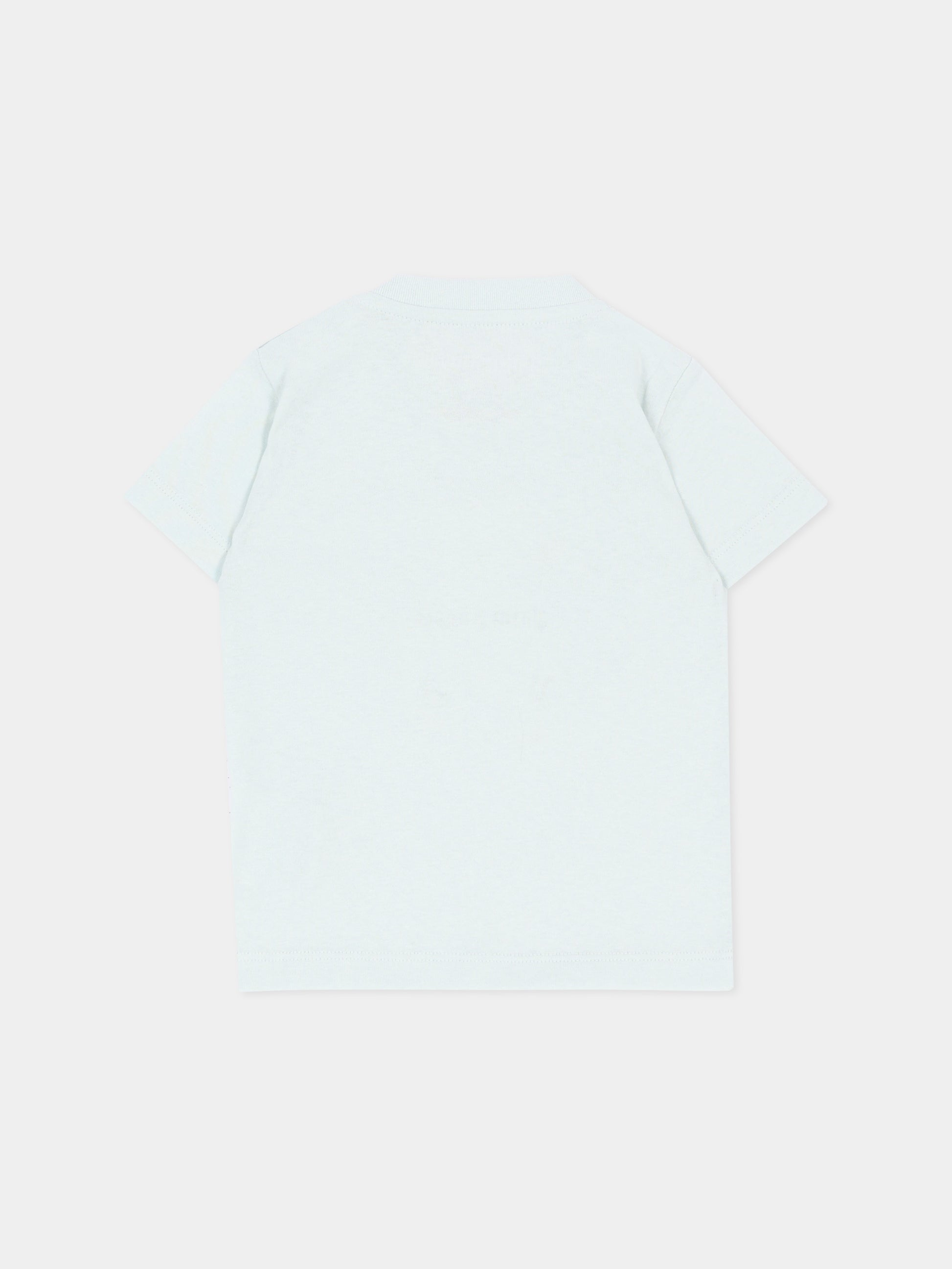 T-shirt celeste per neonato con Teddy Bear,Palm Angels,F6PANBTH196 960