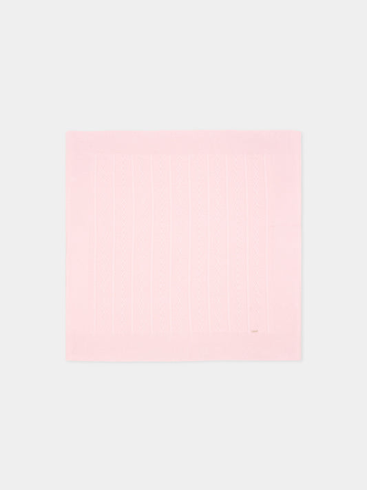 Coperta rosa per neonata in maglia,Martín Aranda,021-10331 P07