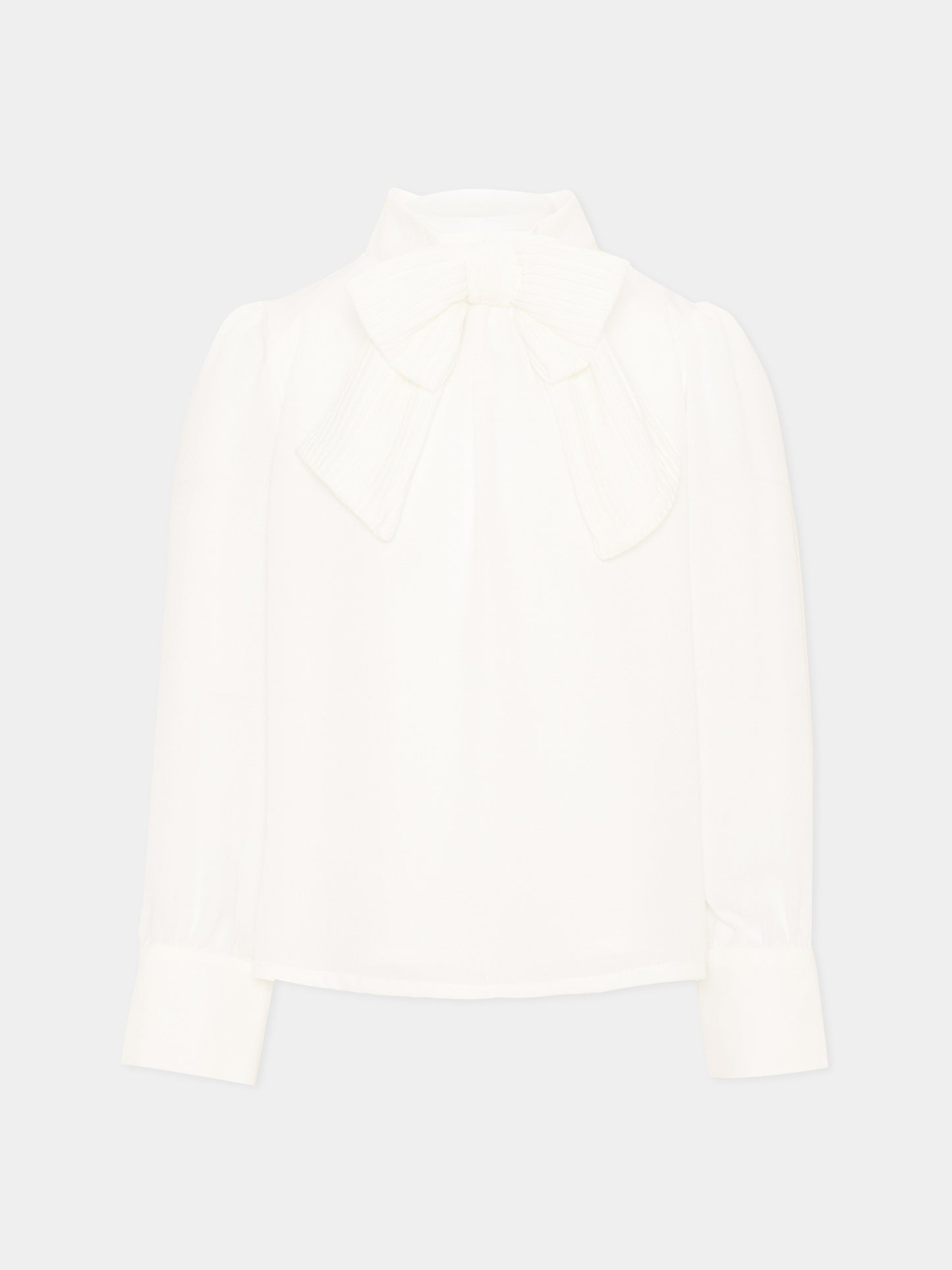 Camicia avorio per bambina con fiocco,Patachou,PAP 47 BL4333475 060