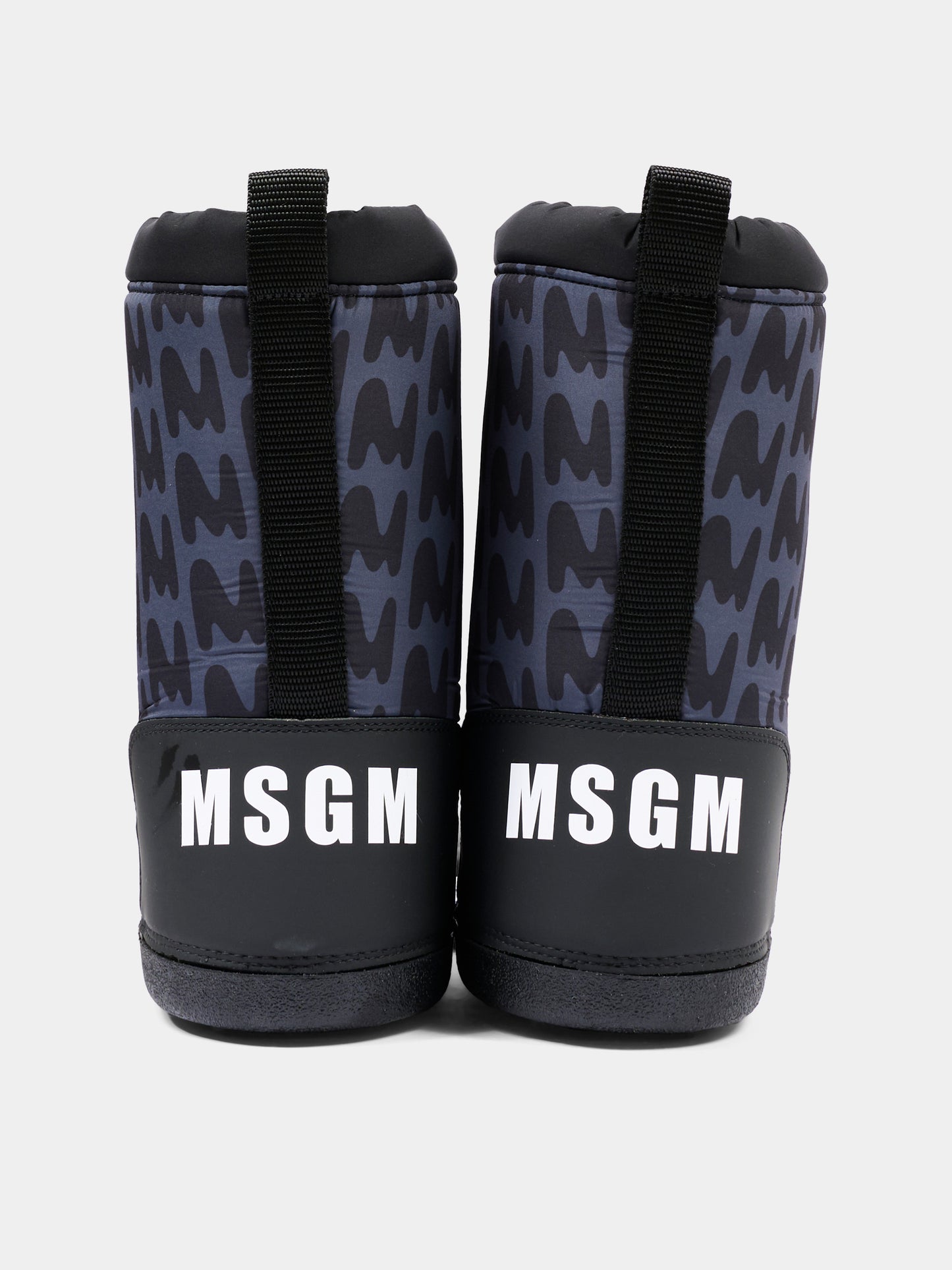 Stivali neve neri per bambini con logo,Msgm Kids,84027 - VAR3
