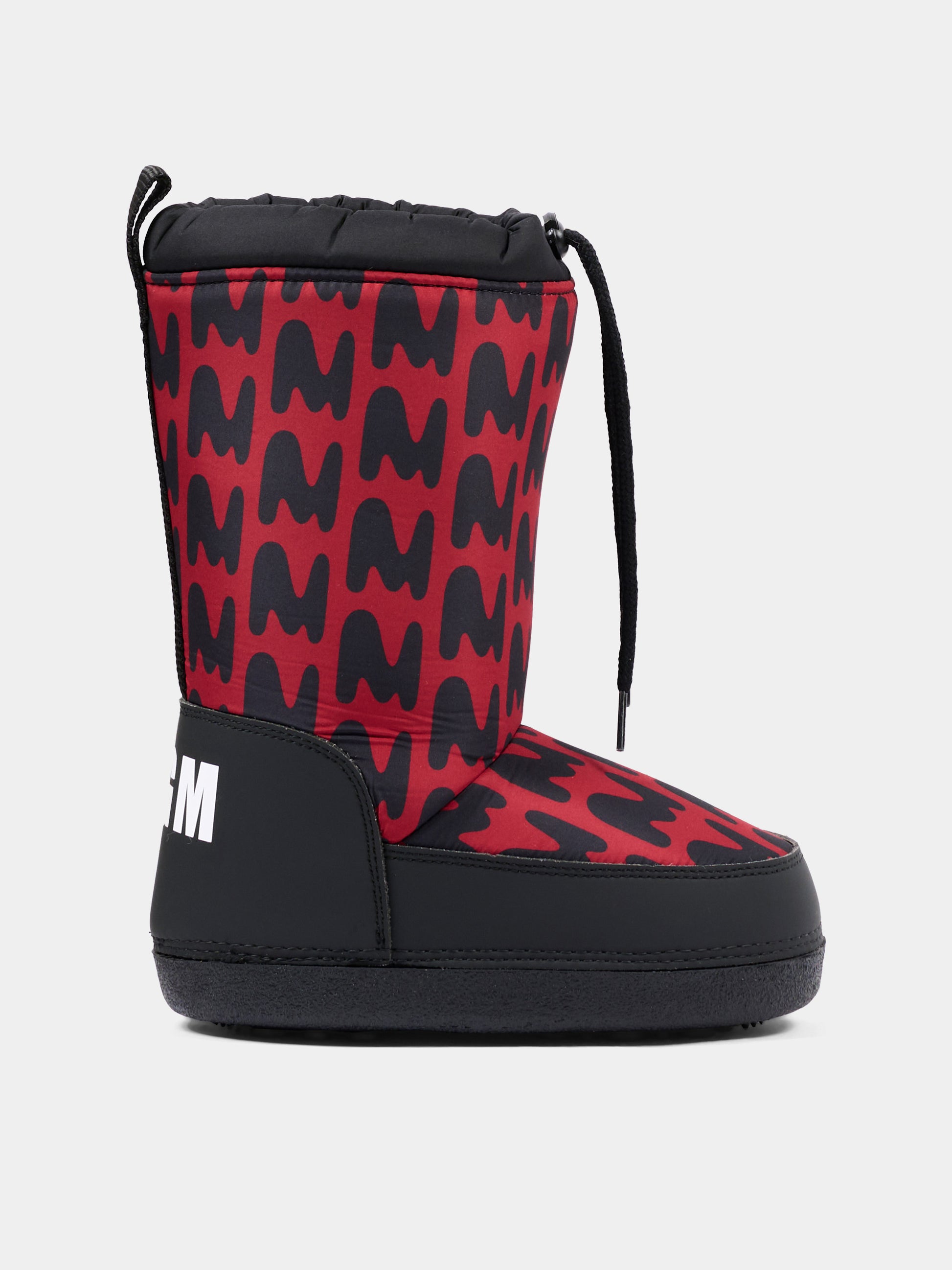Stivali Neve rossi per bambini con logo,Msgm Kids,84027 - VAR4