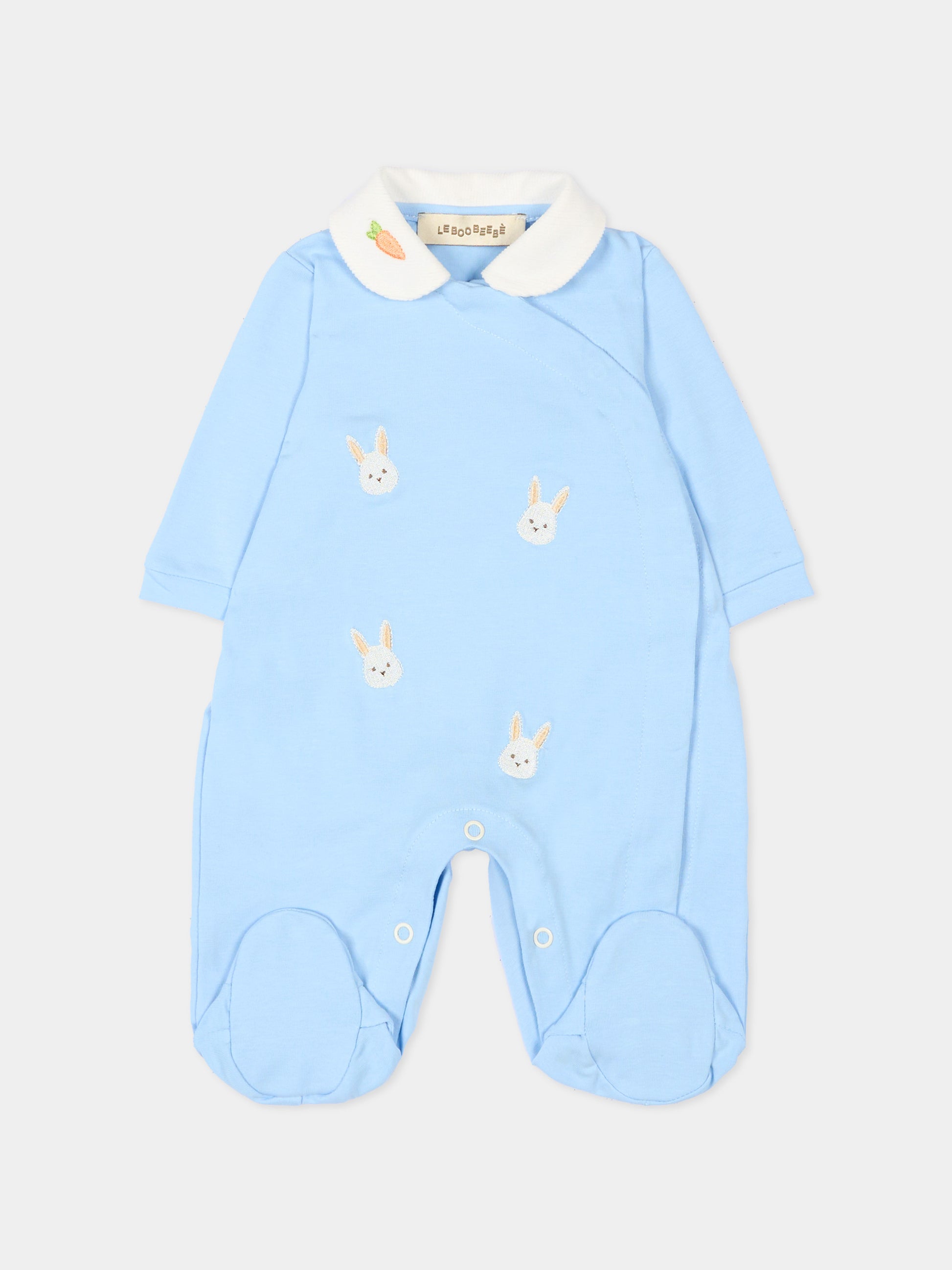 Tutina celeste per neonato con coniglietto Palin,Le Boo Beebè,CB027 T351 40