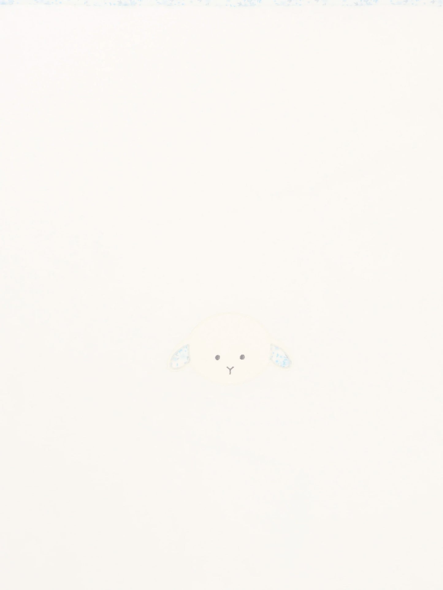 Coperta avorio per neonato con agnellino Olive,Le Boo Beebè,CBC021 T351 2040