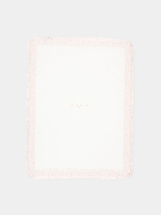 Coperta avorio per neonata con agnellino Olive,Le Boo Beebè,CBC022 T351 2030