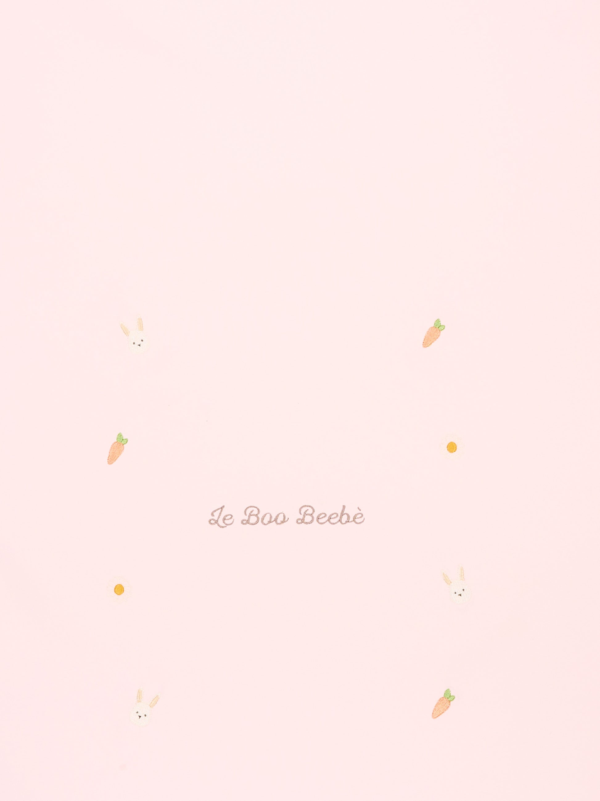 Coperta rosa per neonata con ricami,Le Boo Beebè,CBC023 T351 30