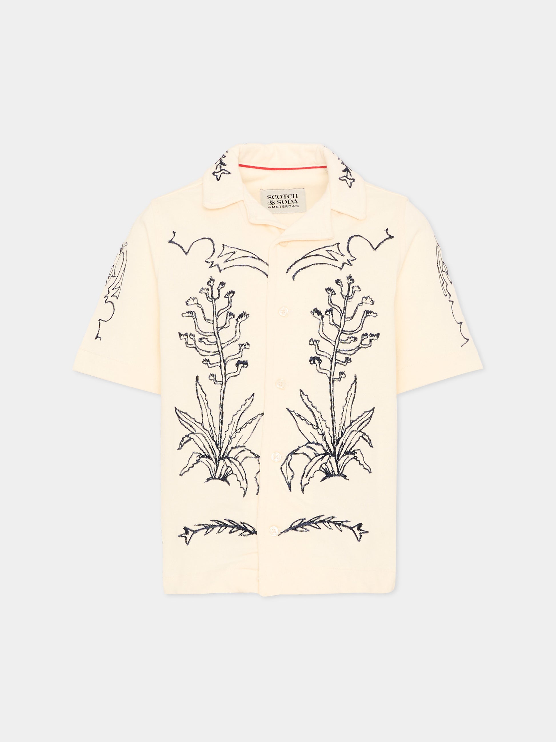 Camicia avorio per bambino con ricami,Scotch&soda,181967 270