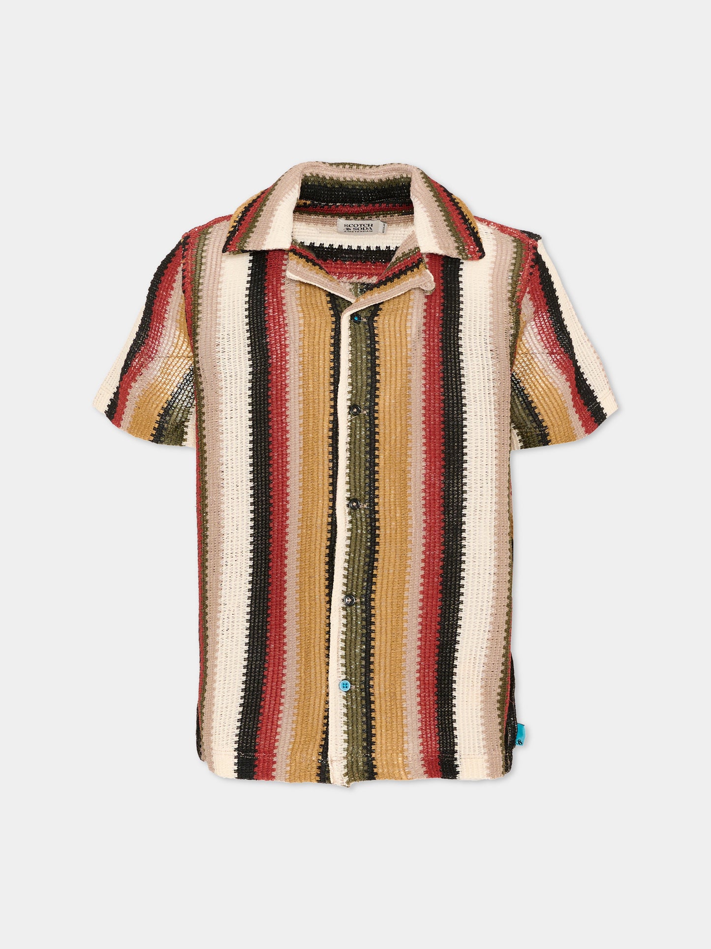Camicia multicolor per bambino a righe,Scotch&soda,181969 260