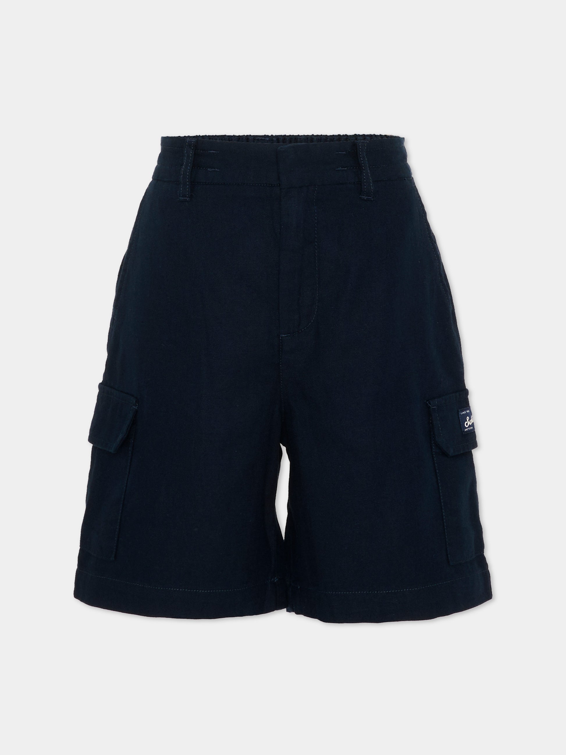 Shorts casual blu per bambini cargo,Scotch&soda,183164 401