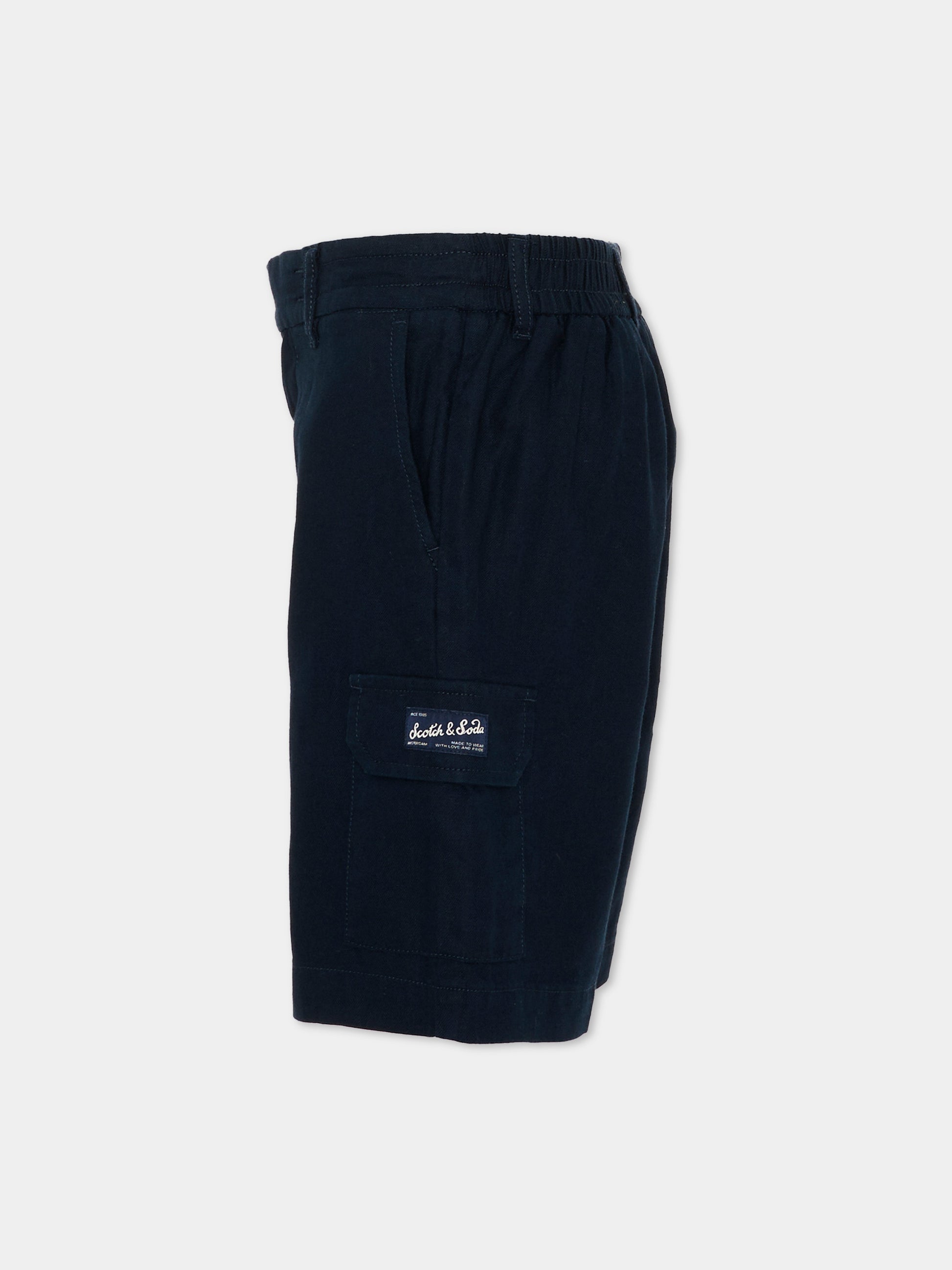 Shorts casual blu per bambini cargo,Scotch&soda,183164 401