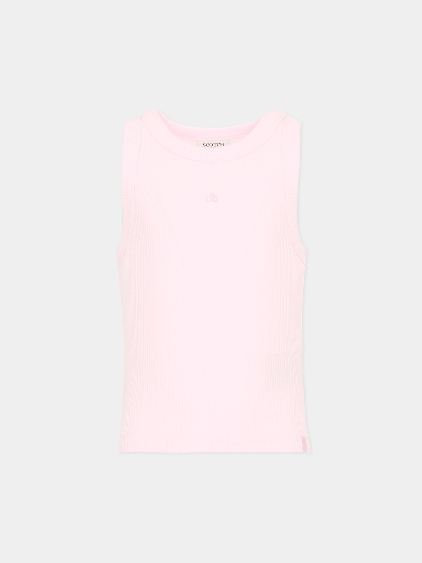 Canotta lilla per bambina a costine,Scotch&soda,182092 651