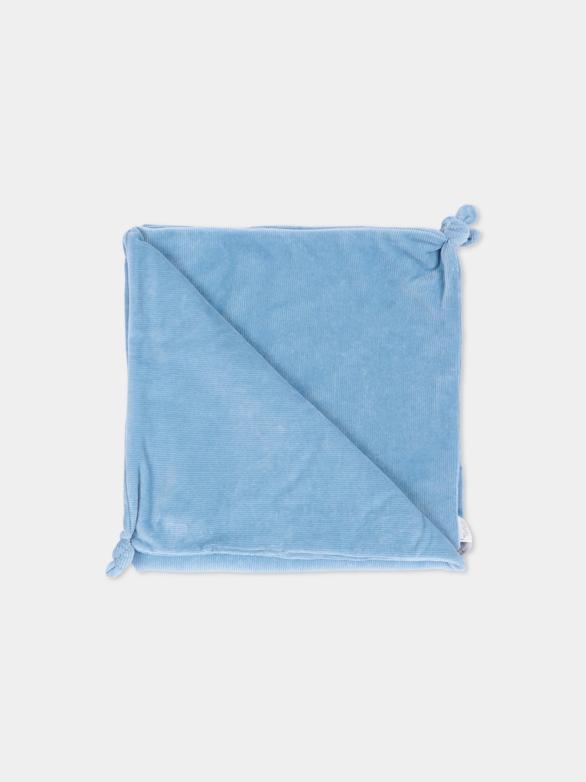 Coperta azzurra per neonato con balene,Nanán,I26177A