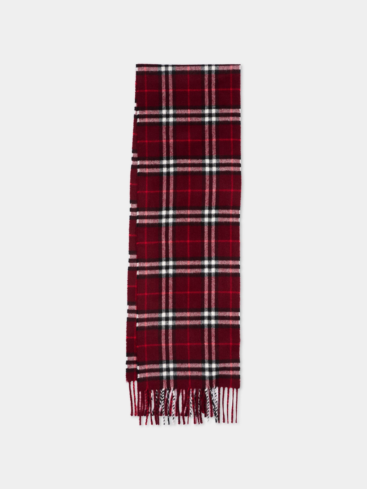 Sciarpa rossa per bambini con Check Vintage,Burberry Kids,8132635 A1308
