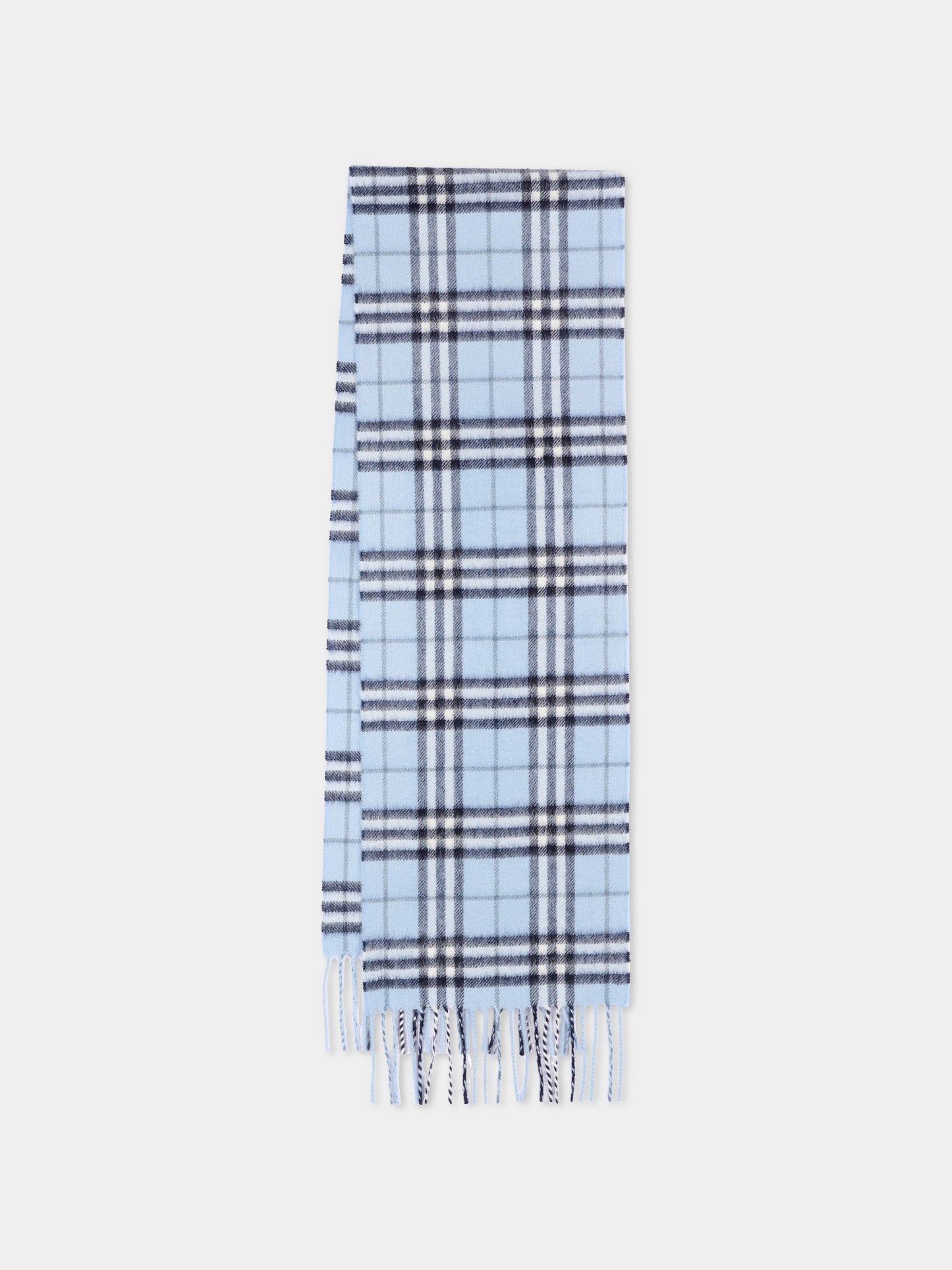 Sciarpa celeste per bambino con Check Vintage,Burberry Kids,8132636 C3263