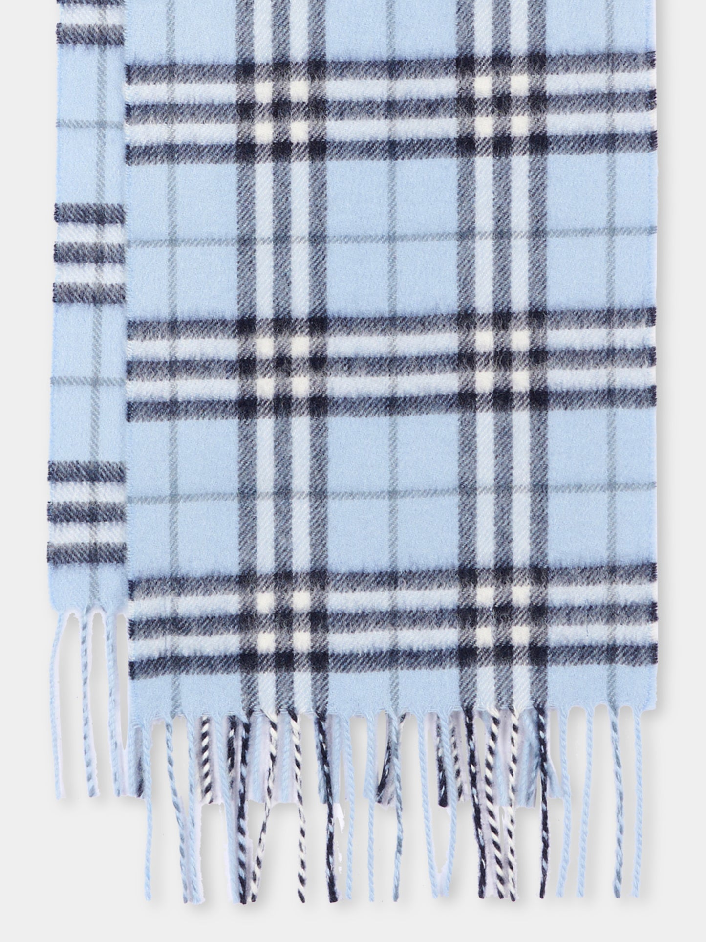 Sciarpa celeste per bambino con Check Vintage,Burberry Kids,8132636 C3263