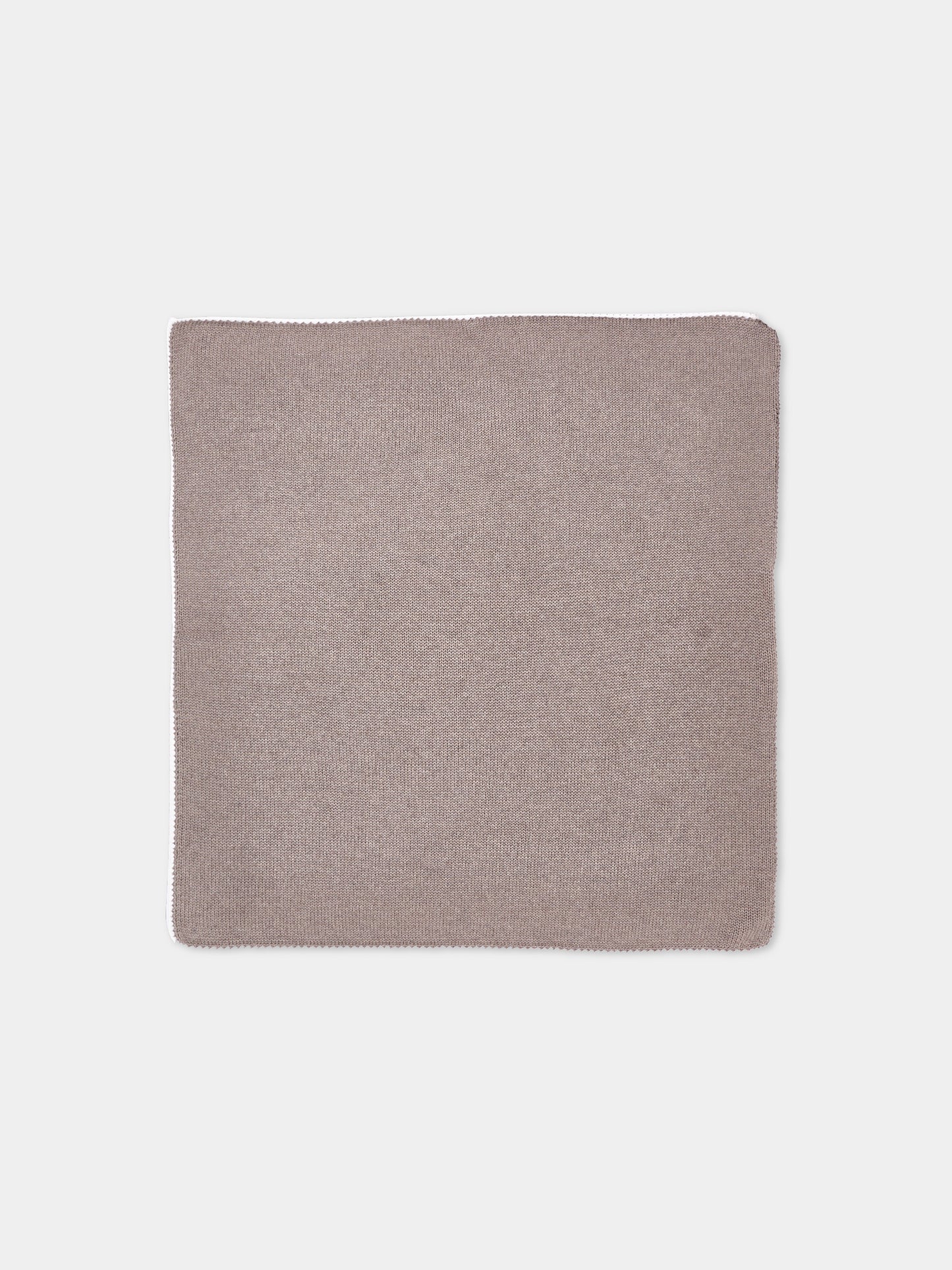 Copertina beige per neonati in maglia