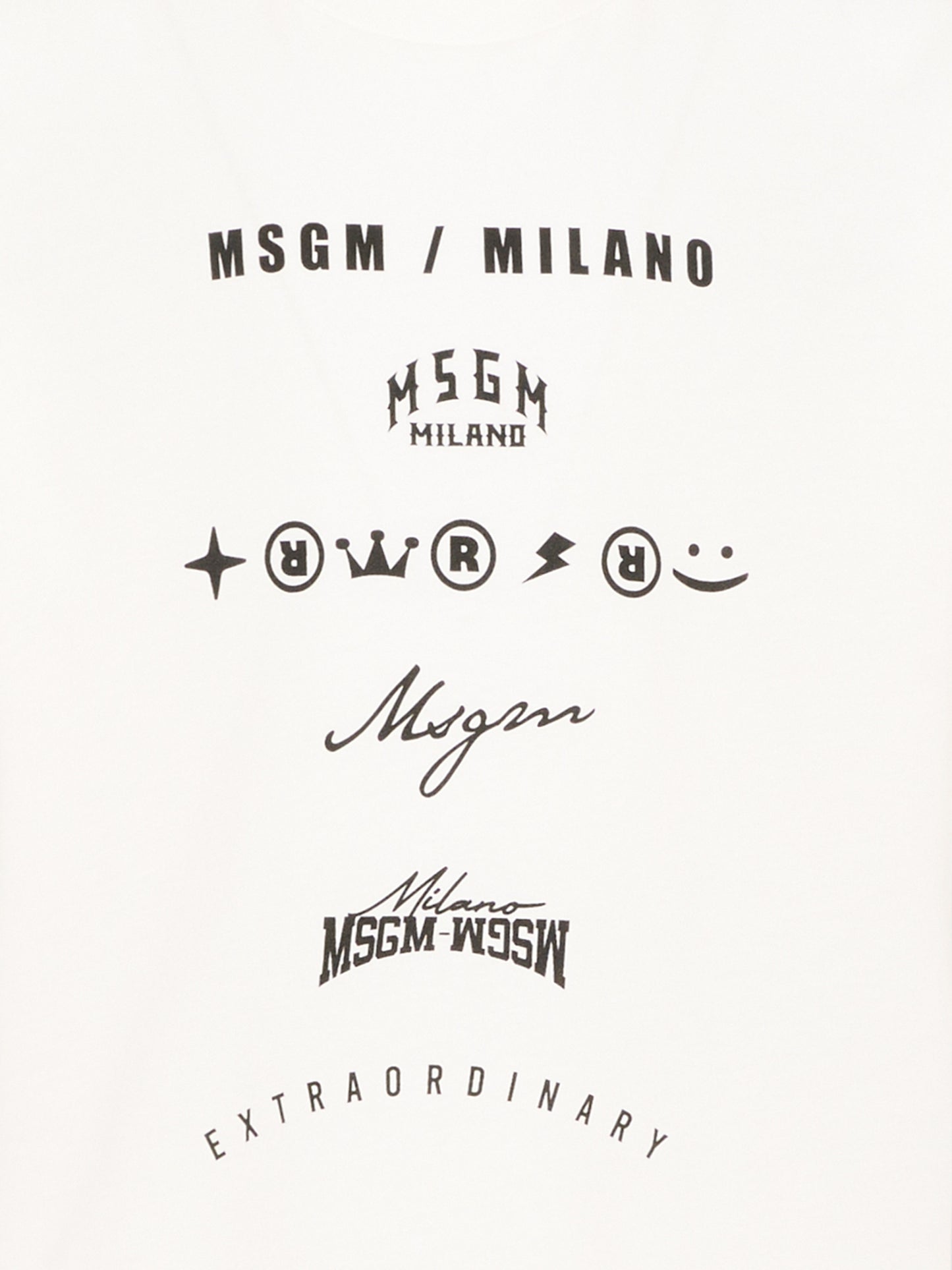 T-Shirt bianca per bambino con logo,Msgm Kids,F5MSJBTH222 002