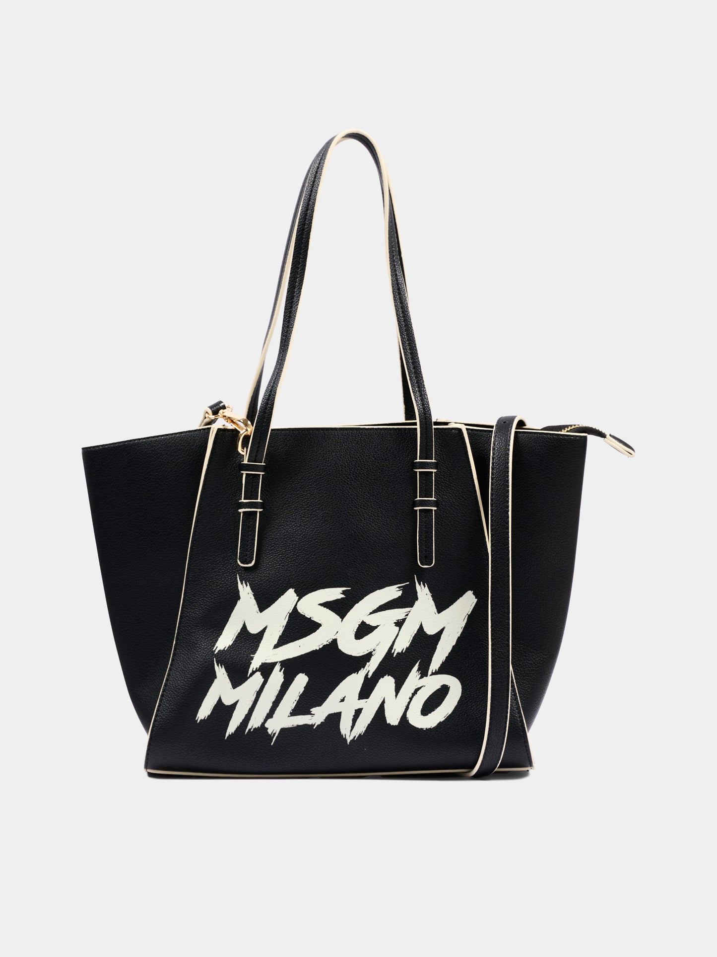 Borsa nera per bambina con logo,Msgm Kids,F5MSJGBA097 110