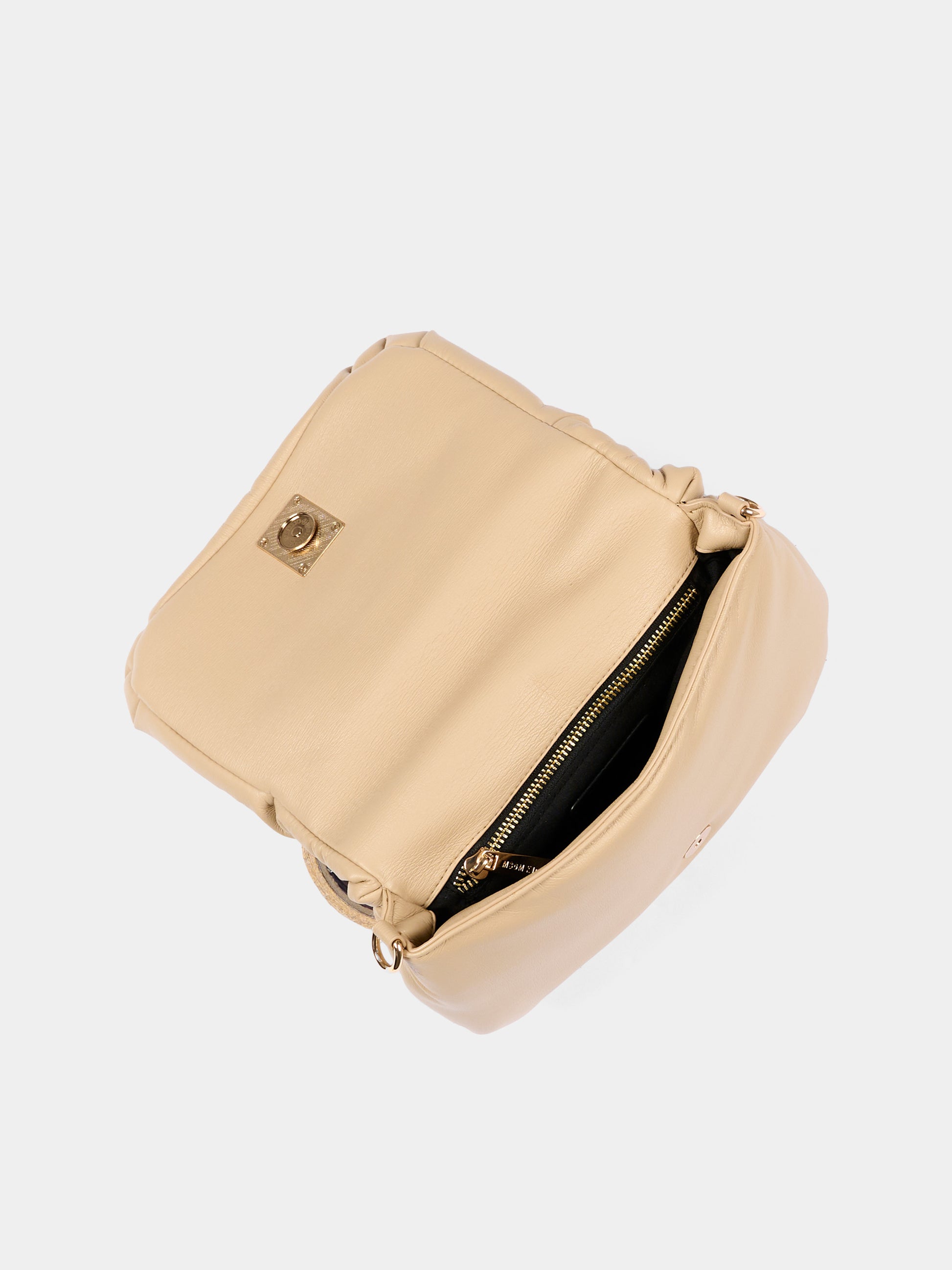 Borsa beige con logo per bambina,Msgm Kids,F5MSJGBA100 MS030