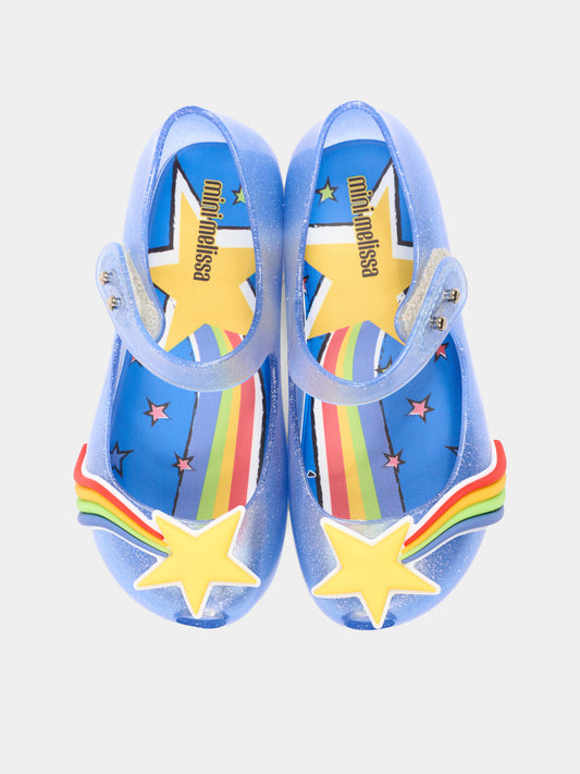 Ballerine blu per bambina con stella,Mini Melissa,S-37107-BN550