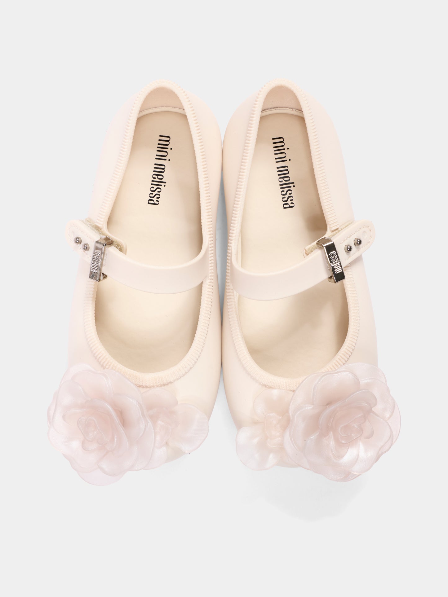 Ballerine beige per bambina con fiore,Mini Melissa,S-37823-BO979