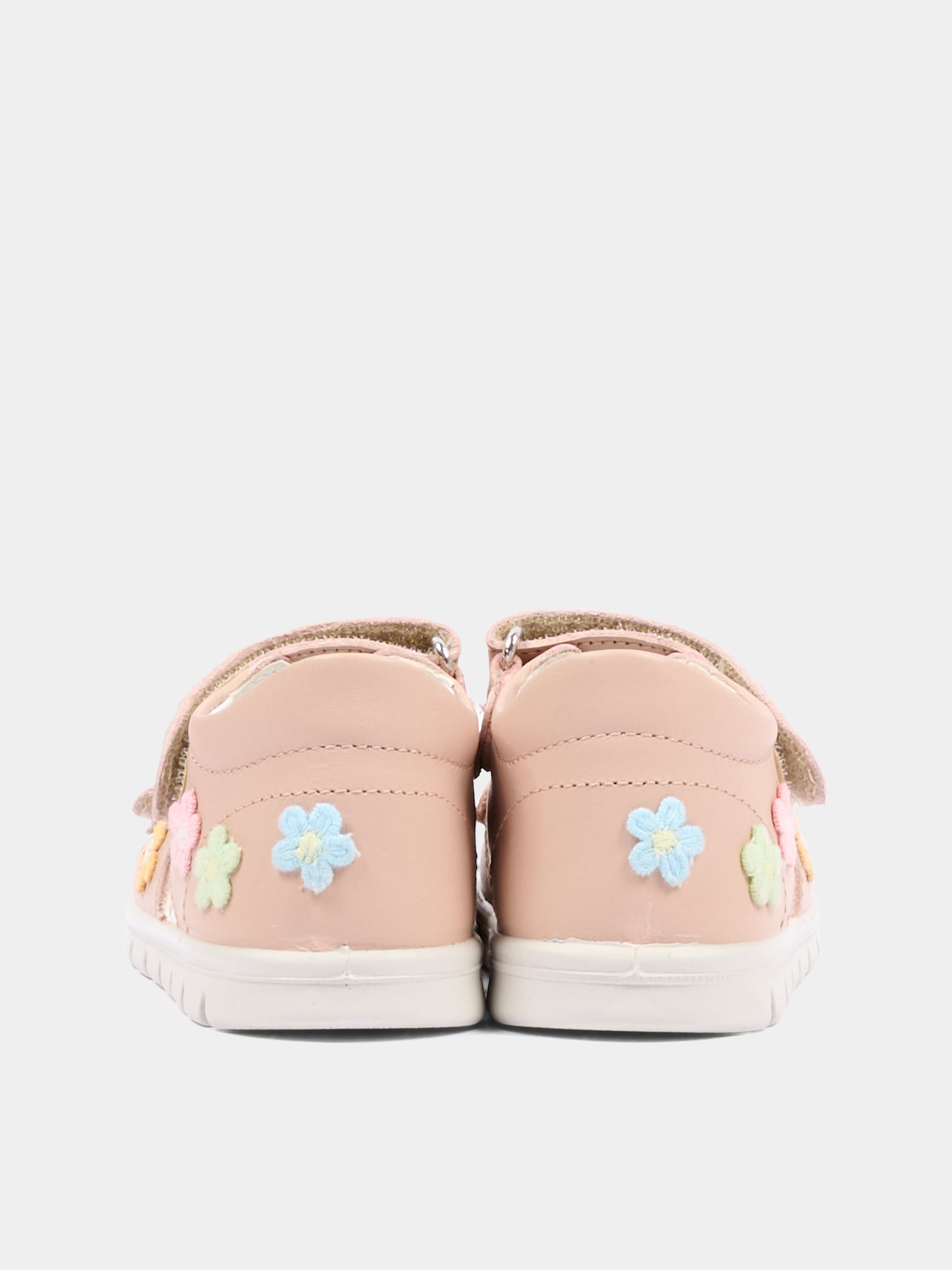Sandali rosa Pufyt per bambina con fiori,Falcotto,001 1501152 01 0M04