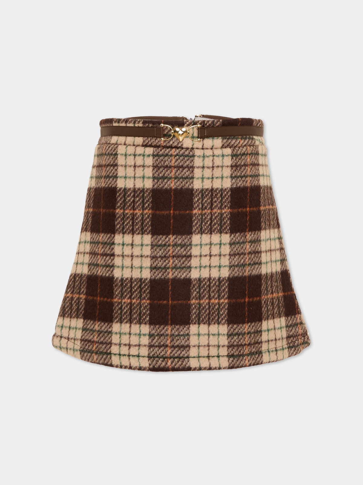 Gonna multicolor tartan per bambina,Just Cavalli Kids,JGA26149GO MULTICOL.T MULTICOLOR TARTAN