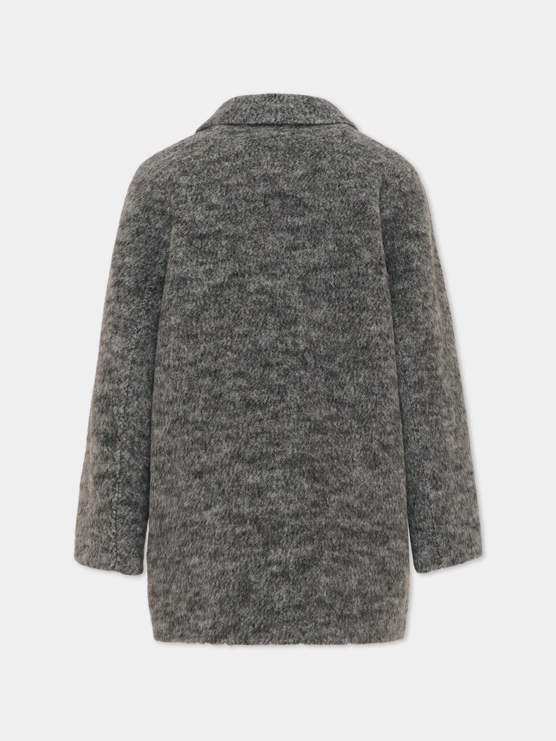 Cappotto grigio per bambina,Trussardi Junior,TGA26035CP GREY GREY