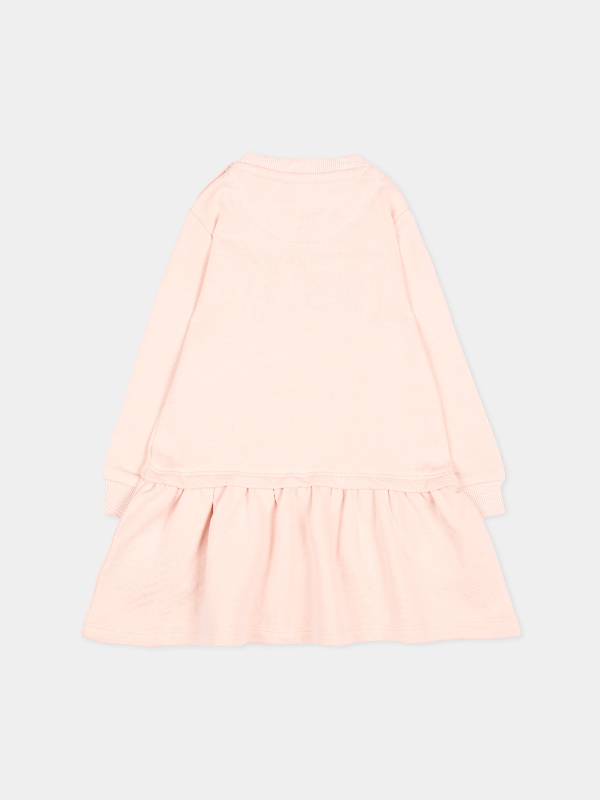 Vestito rosa per neonata con logo,Trussardi Junior,TIA26026VE BLUSH BLUSH