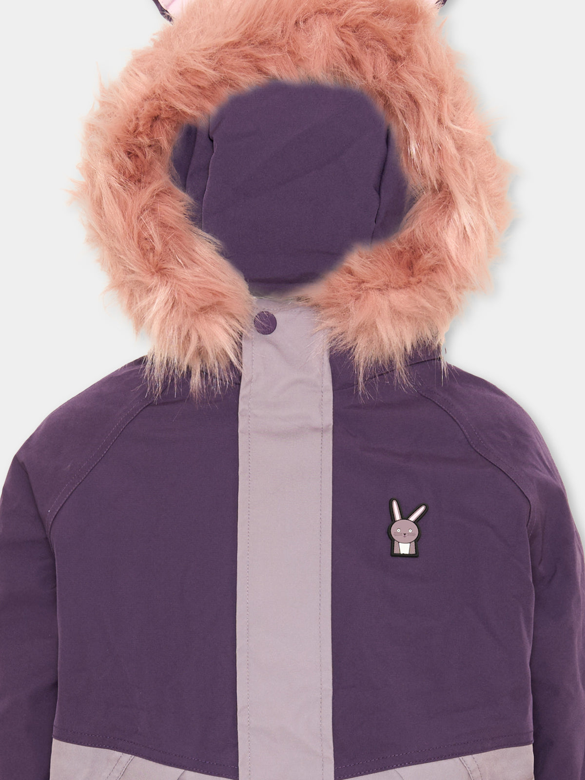 Piumino da neve viola Hop The Bunny per bambina,Roarsome,HOP THE BUNNY SKI JACKET