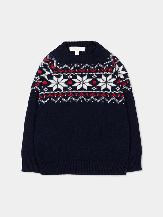 Maglione blu per neonato,Patachou,PAP 47 SWE4333364 360