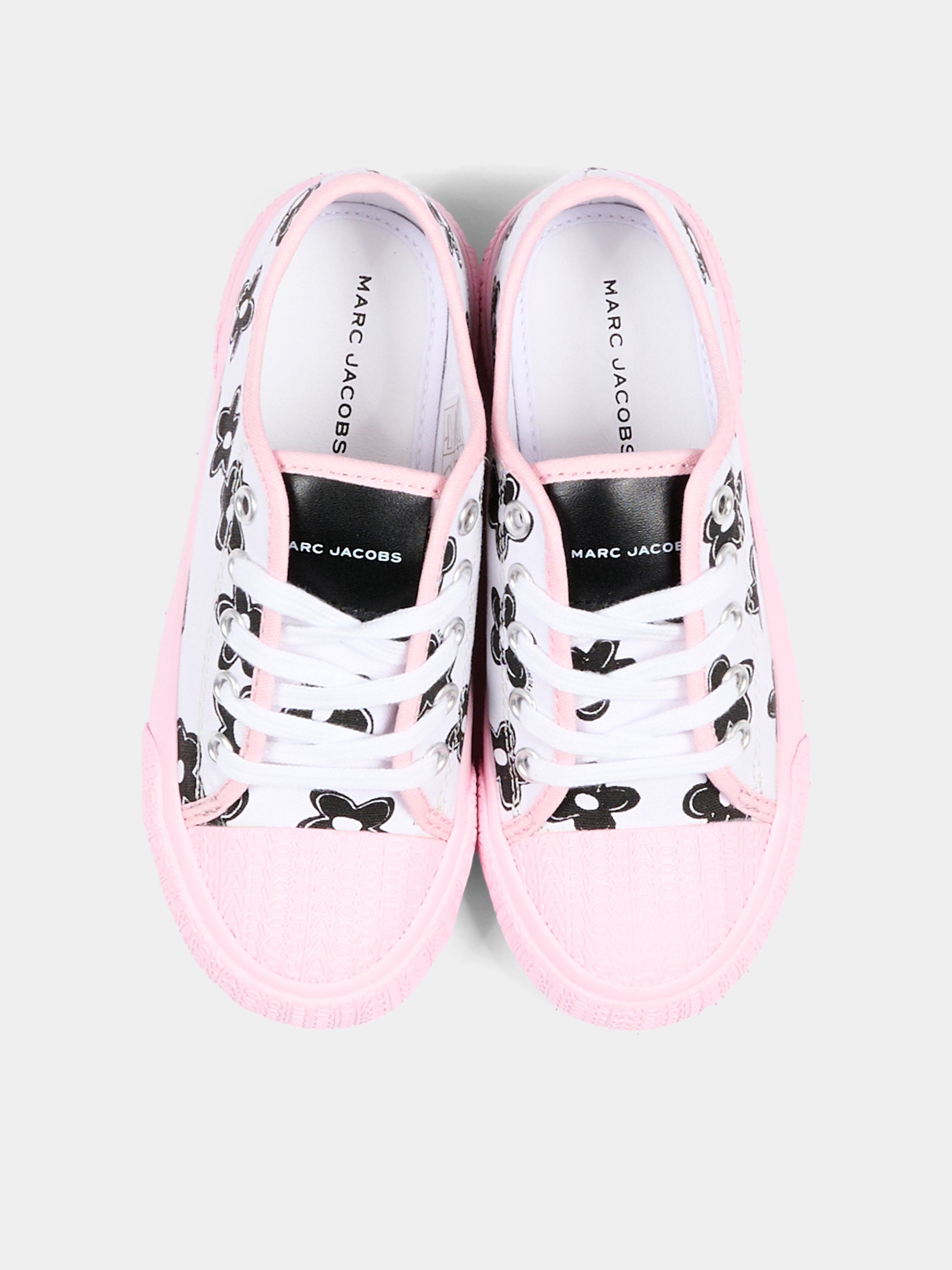 Sneakers rosa per bambina con fiori,Marc Jacobs,W60820 475