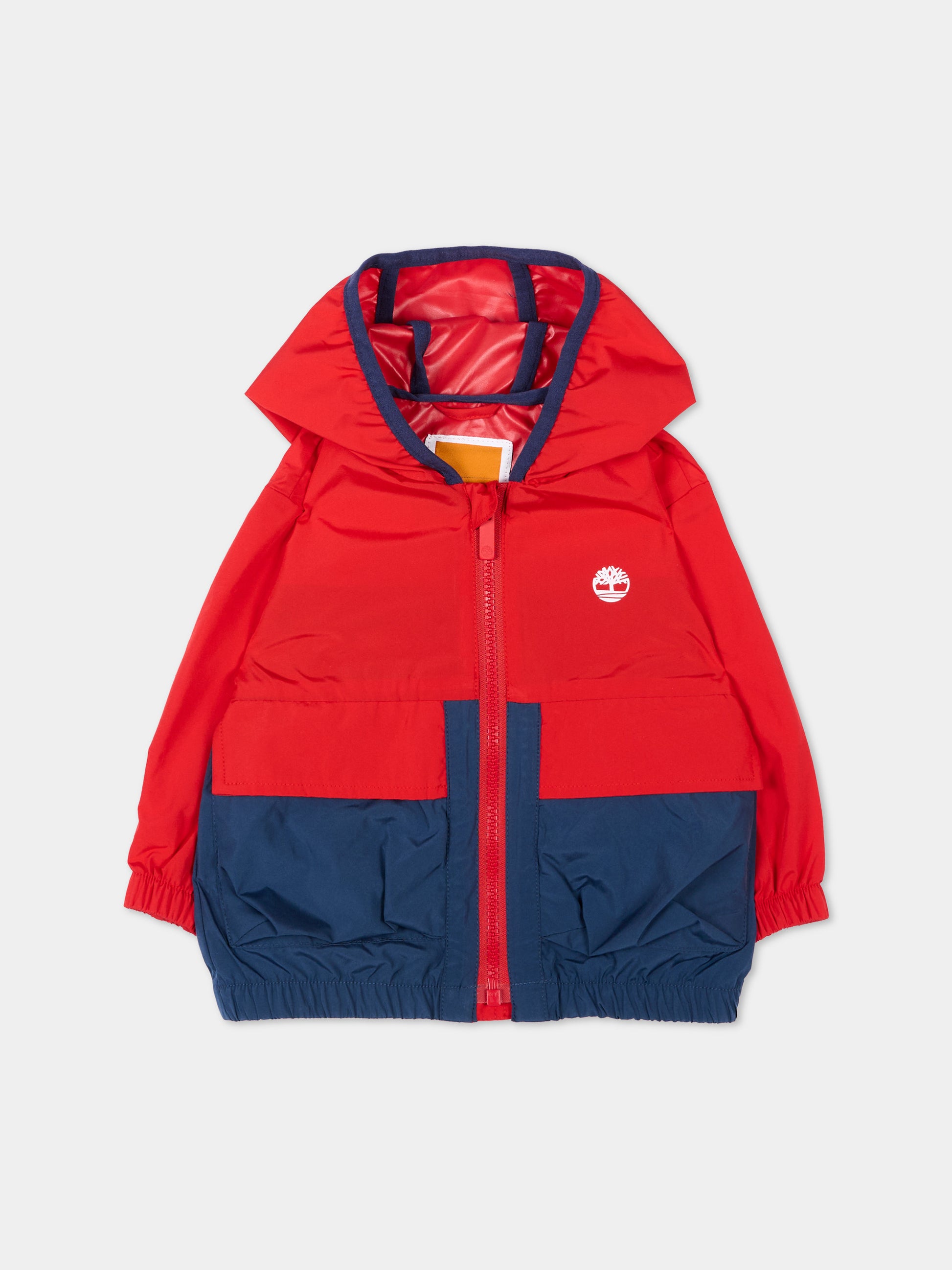 Giacche a vento rosso per neonato,Timberland,T60868 97E