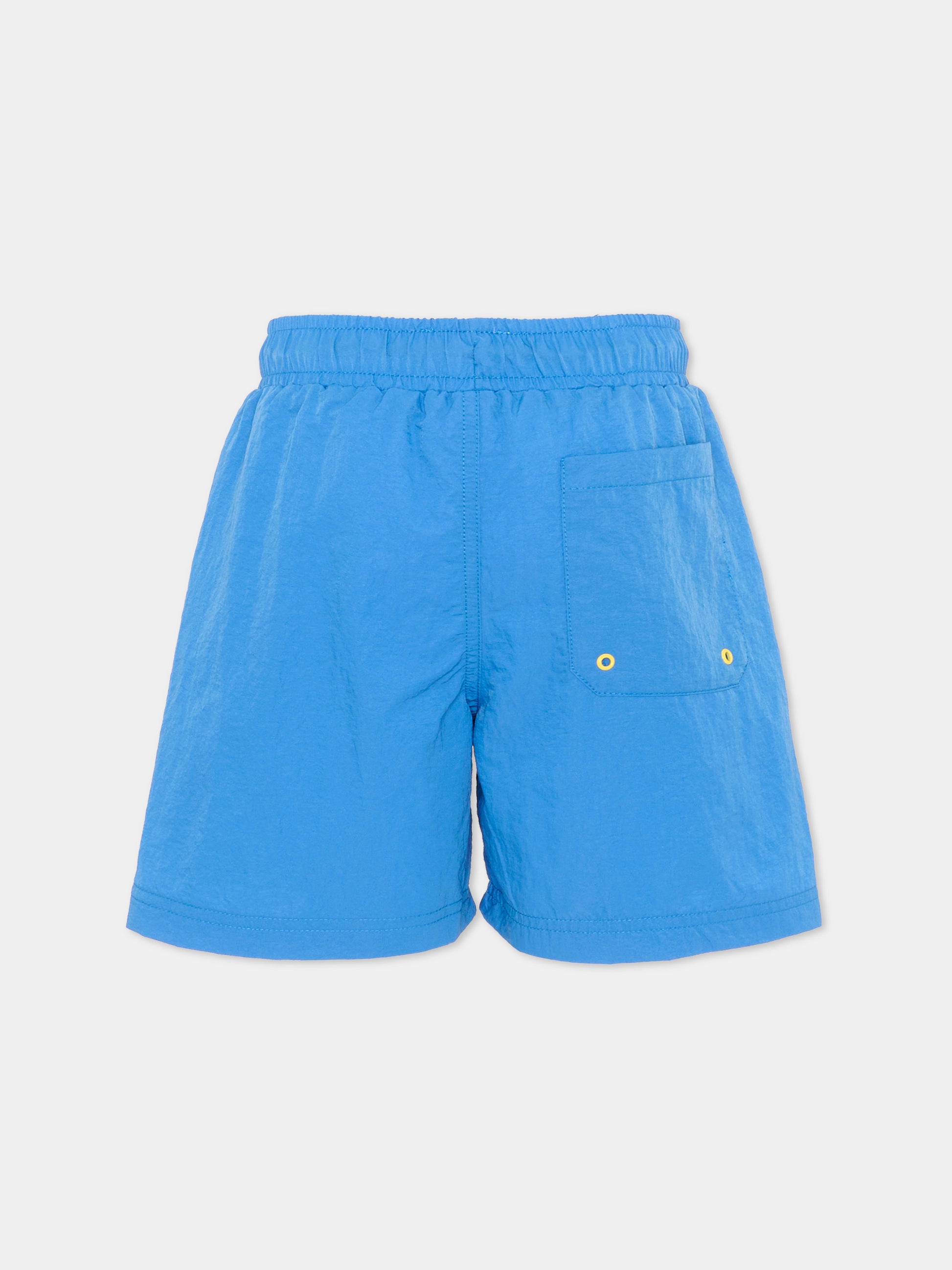 Boxer mare azzurro per bambino con logo,Timberland,T60830 816