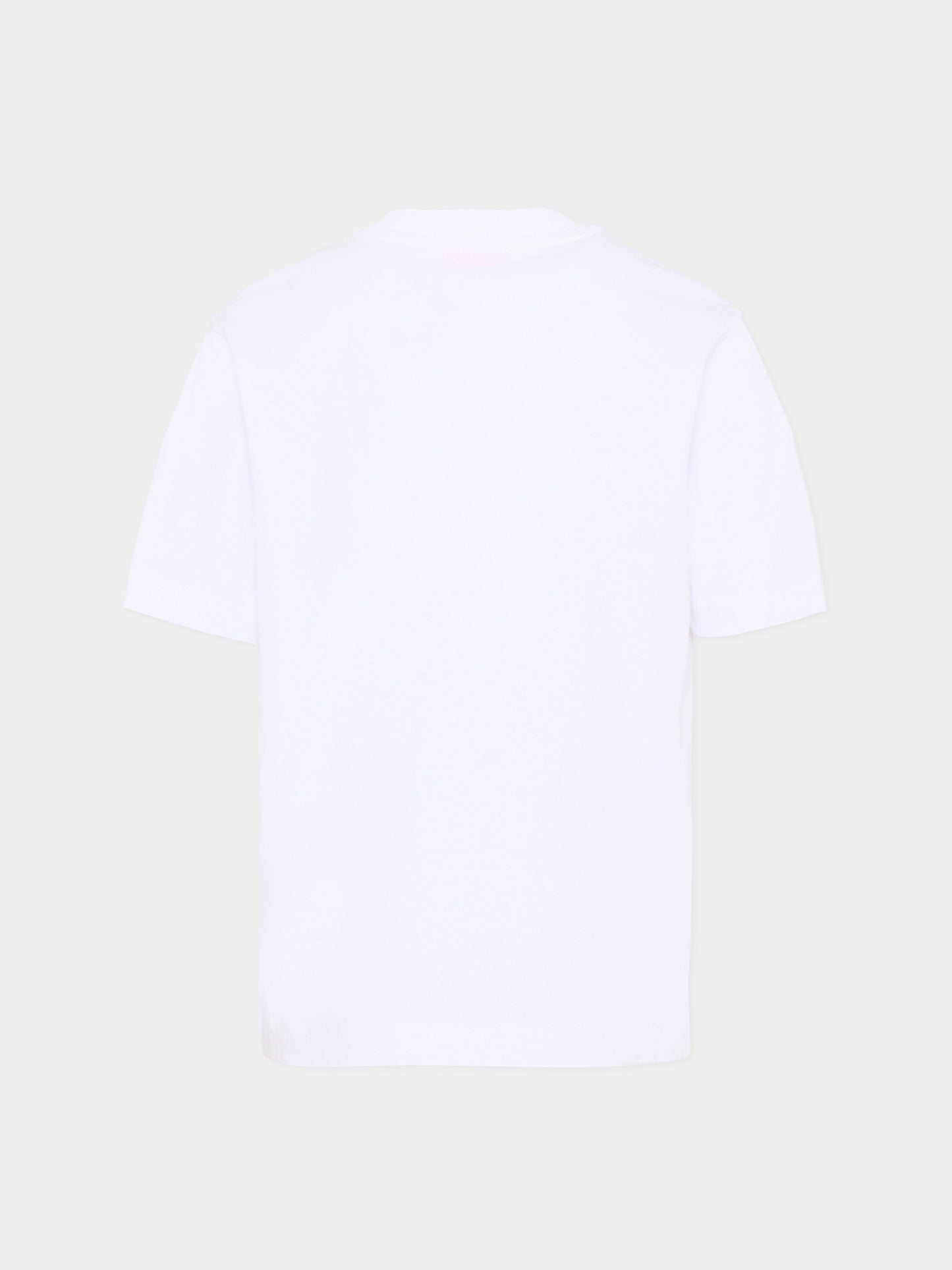 T-Shirt bianca Diesel per bambino con logo,Diesel,J02587 0GRAI K100