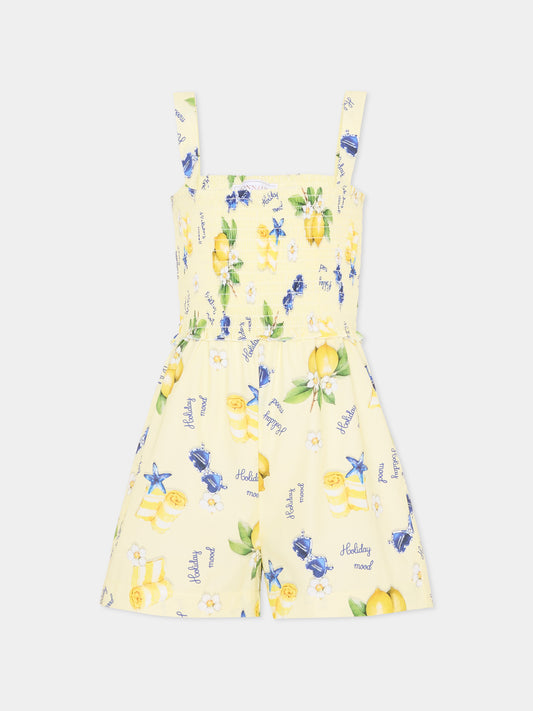 Completo sportivo giallo per bambina,Monnalisa,11G201 7624 0014
