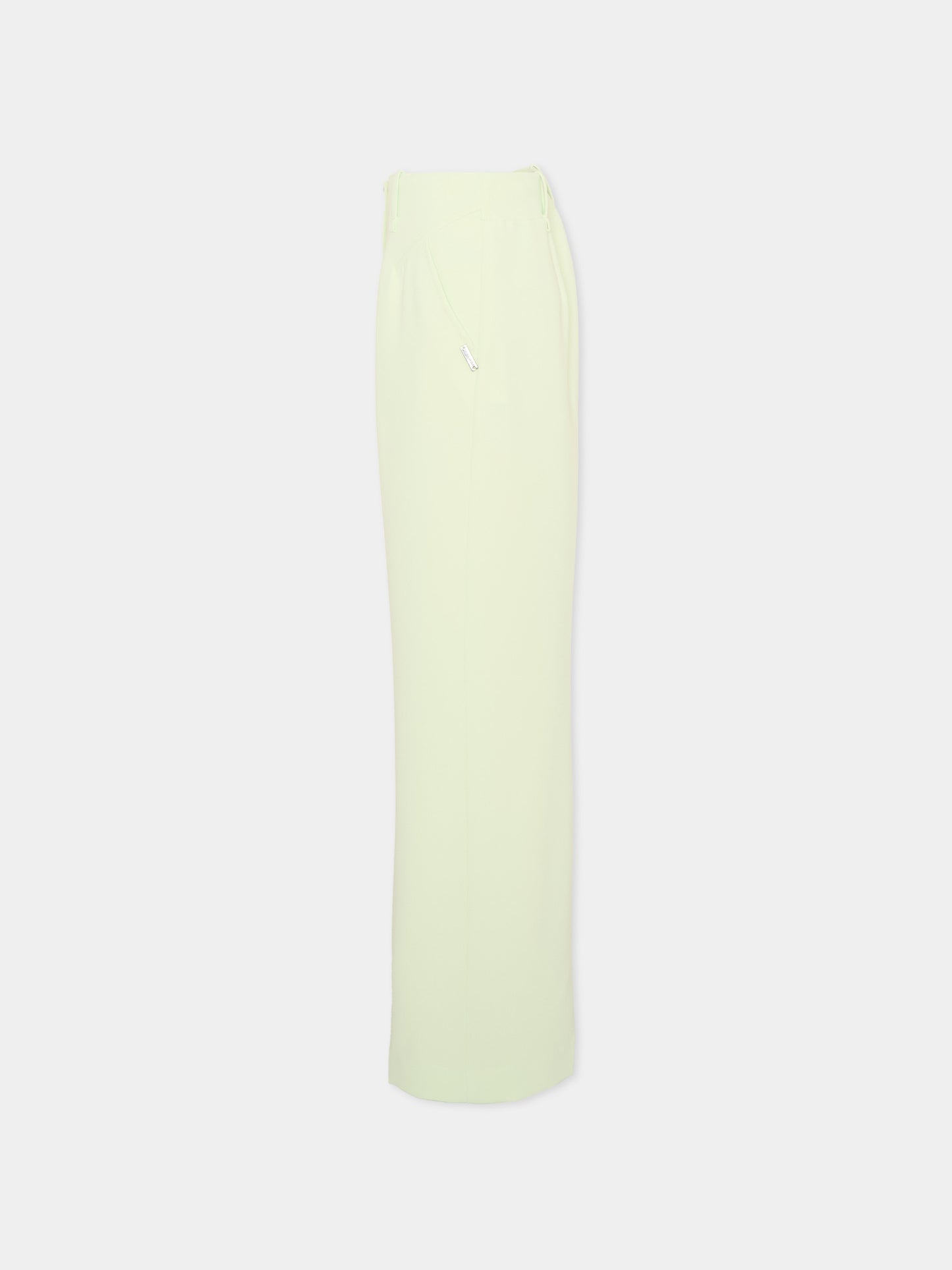 Pantaloni eleganti verde per bambina,Monnalisa,71G404 7303 0020